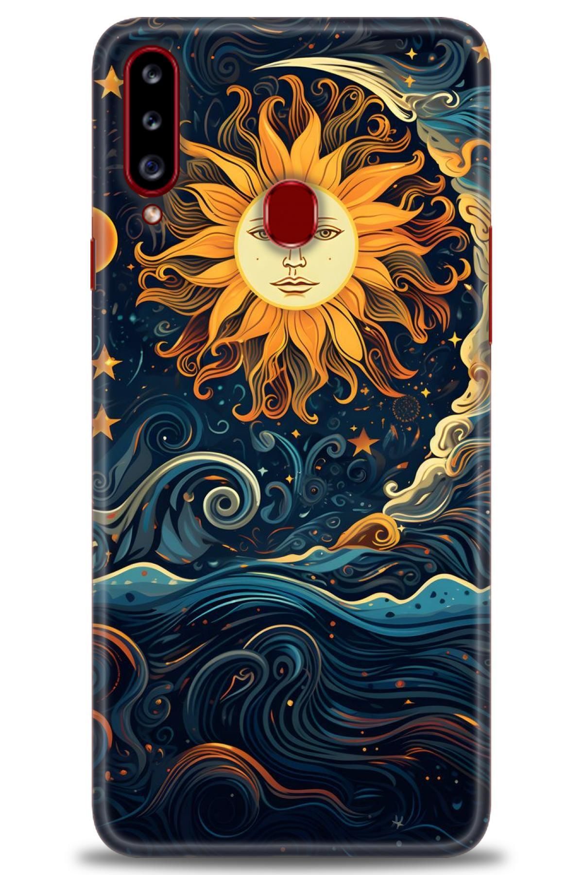 CooperTech Samsung Galaxy A20S İle Uyumlu HD Baskılı Desenli Silikon Kılıf - 498