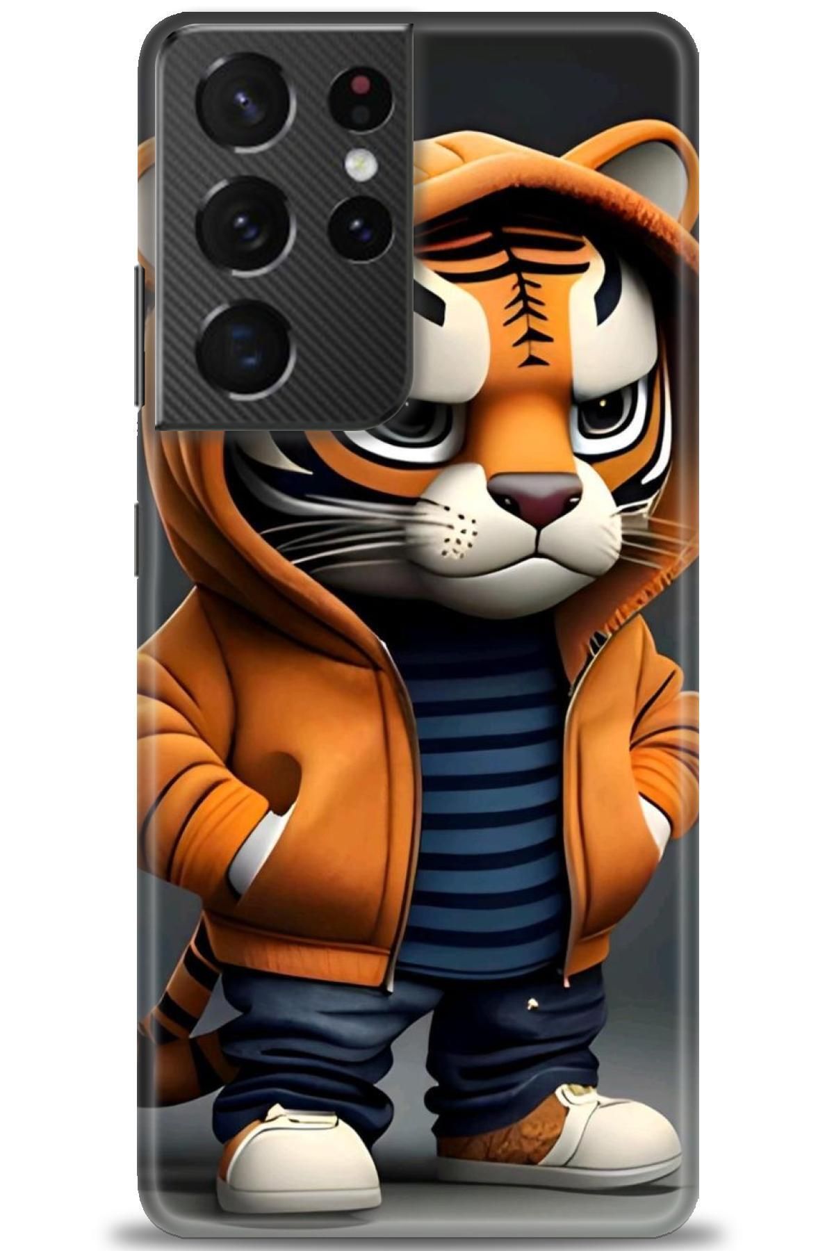 CooperTech Samsung Galaxy S21 Ultra İle Uyumlu HD Baskılı Desenli Silikon Kılıf - 335