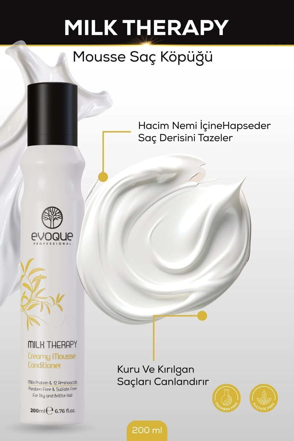 MADAME CANDY Milk Therapy Bakım Köpüğü 200 ml.