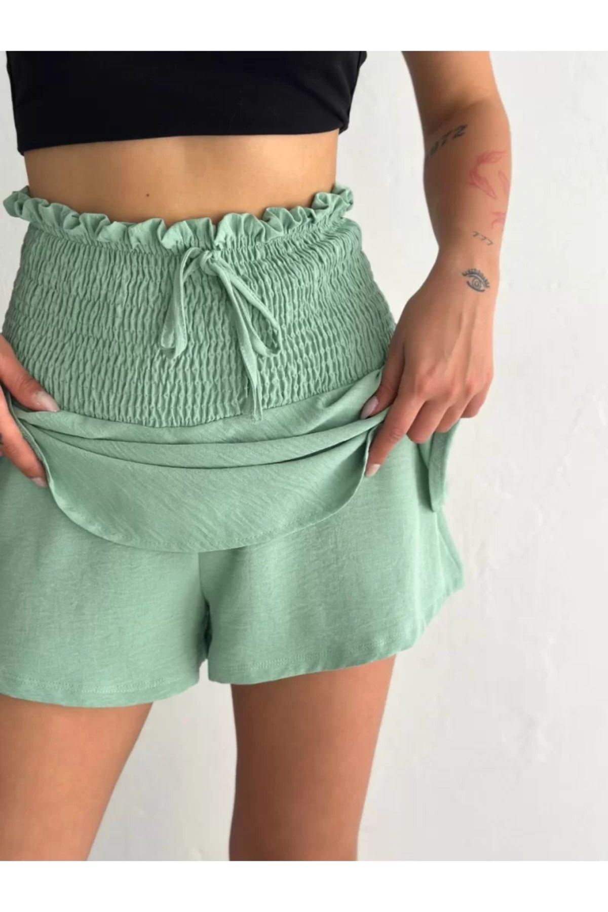ruum fashions Ayrobin Şortlu Etek