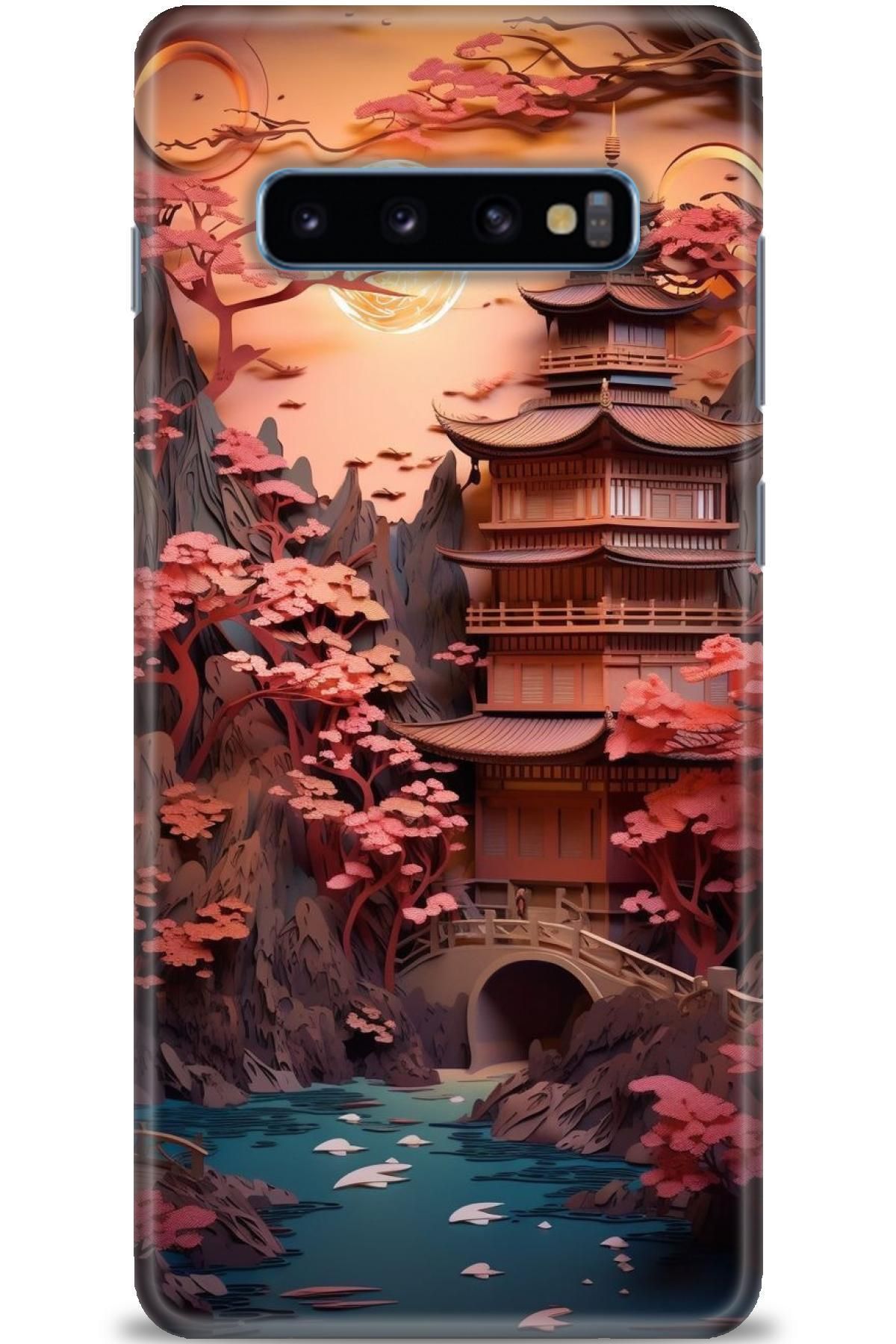 CooperTech Samsung Galaxy S10 Plus İle Uyumlu HD Baskılı Desenli Silikon Kılıf - 326