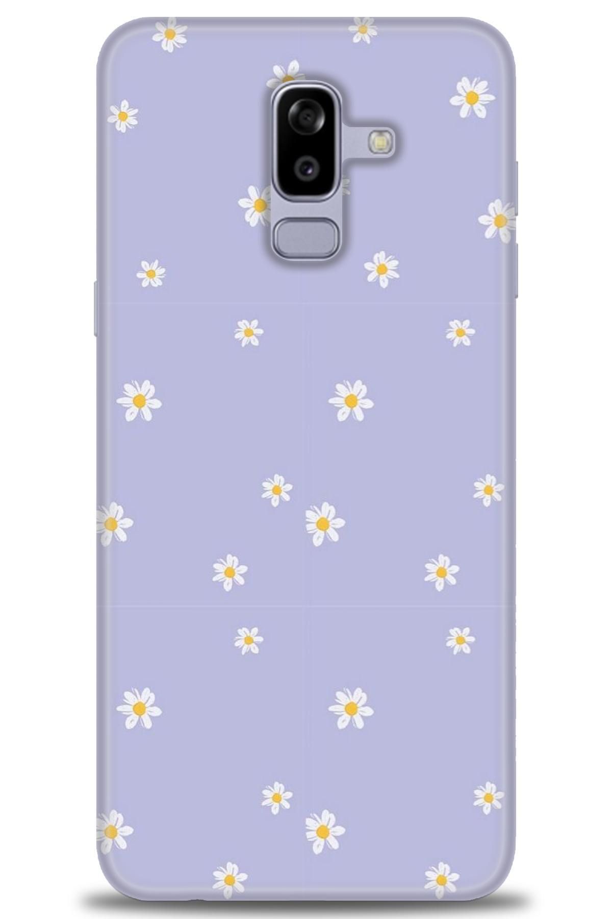 CooperTech Samsung Galaxy A6 Plus 2018 İle Uyumlu HD Baskılı Desenli Silikon Kılıf - 57