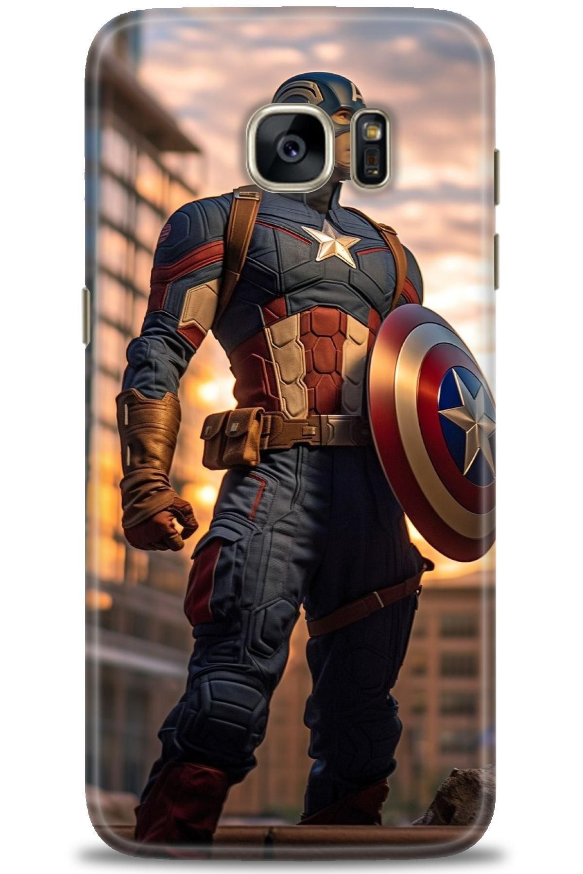 CooperTech Samsung Galaxy S7 Edge İle Uyumlu HD Baskılı Desenli Silikon Kılıf - 1000