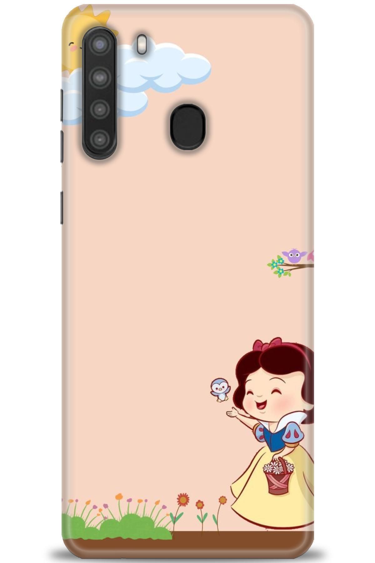 CooperTech Samsung Galaxy A21 İle Uyumlu HD Baskılı Desenli Silikon Kılıf - 66
