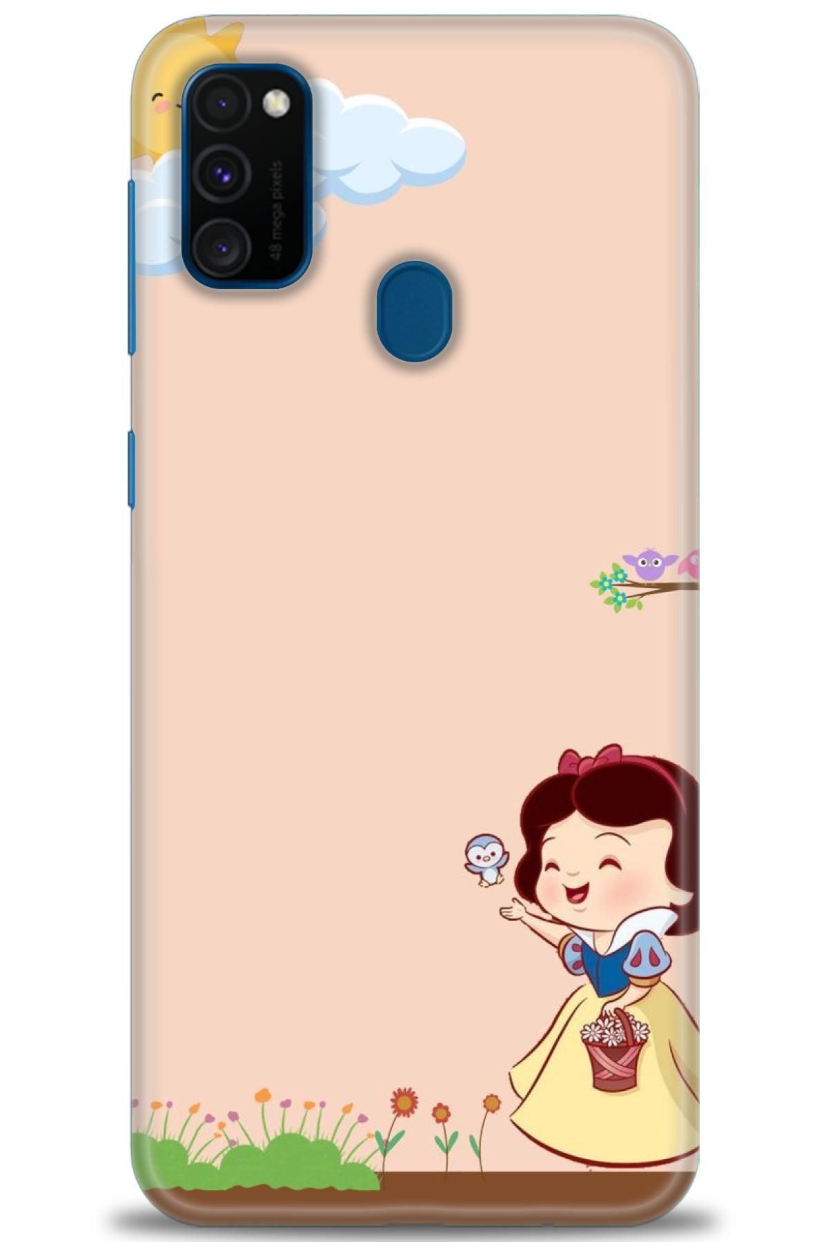 CooperTech Samsung Galaxy M21 İle Uyumlu HD Baskılı Desenli Silikon Kılıf - 66