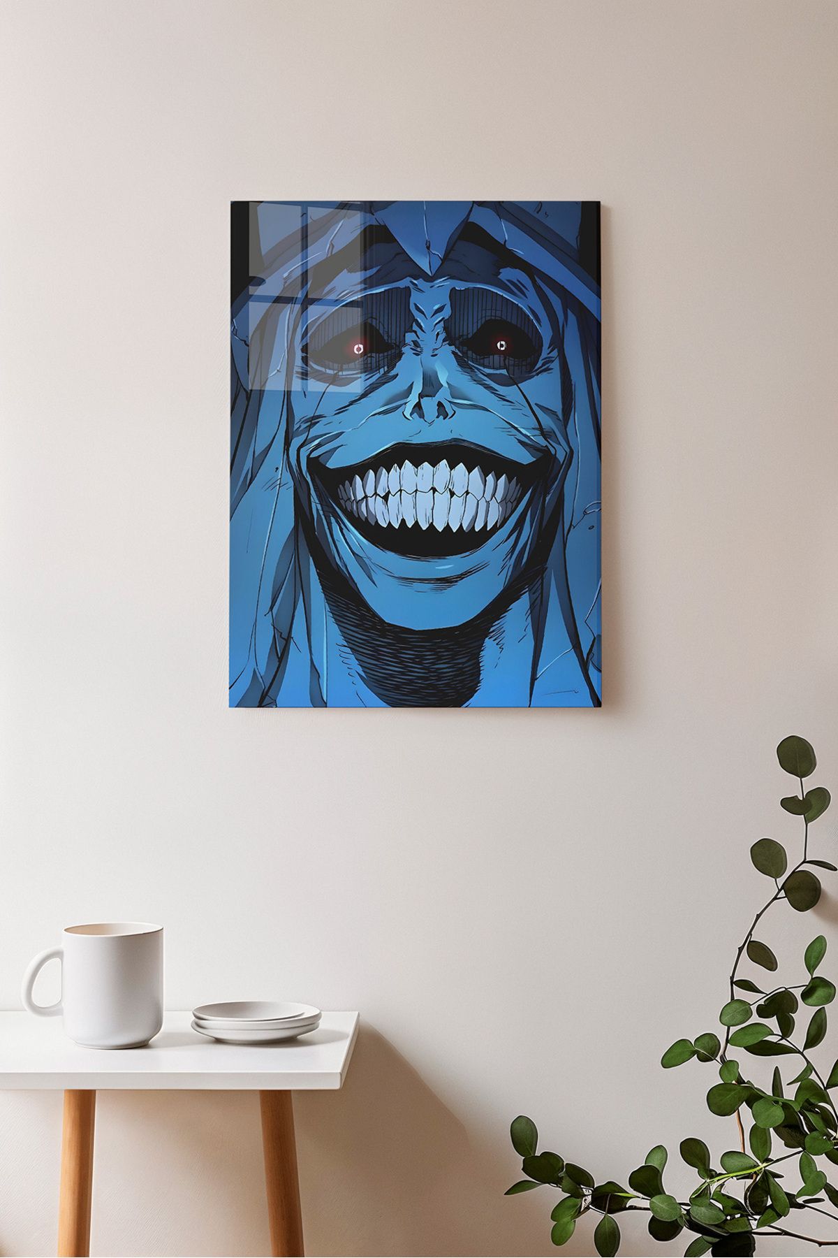 Ayabak Metal Poster Anime Solo Leveling Sung Jin-Woo - Dekoratif Metal Poster - Hediyelik Çerçevesiz Tablo