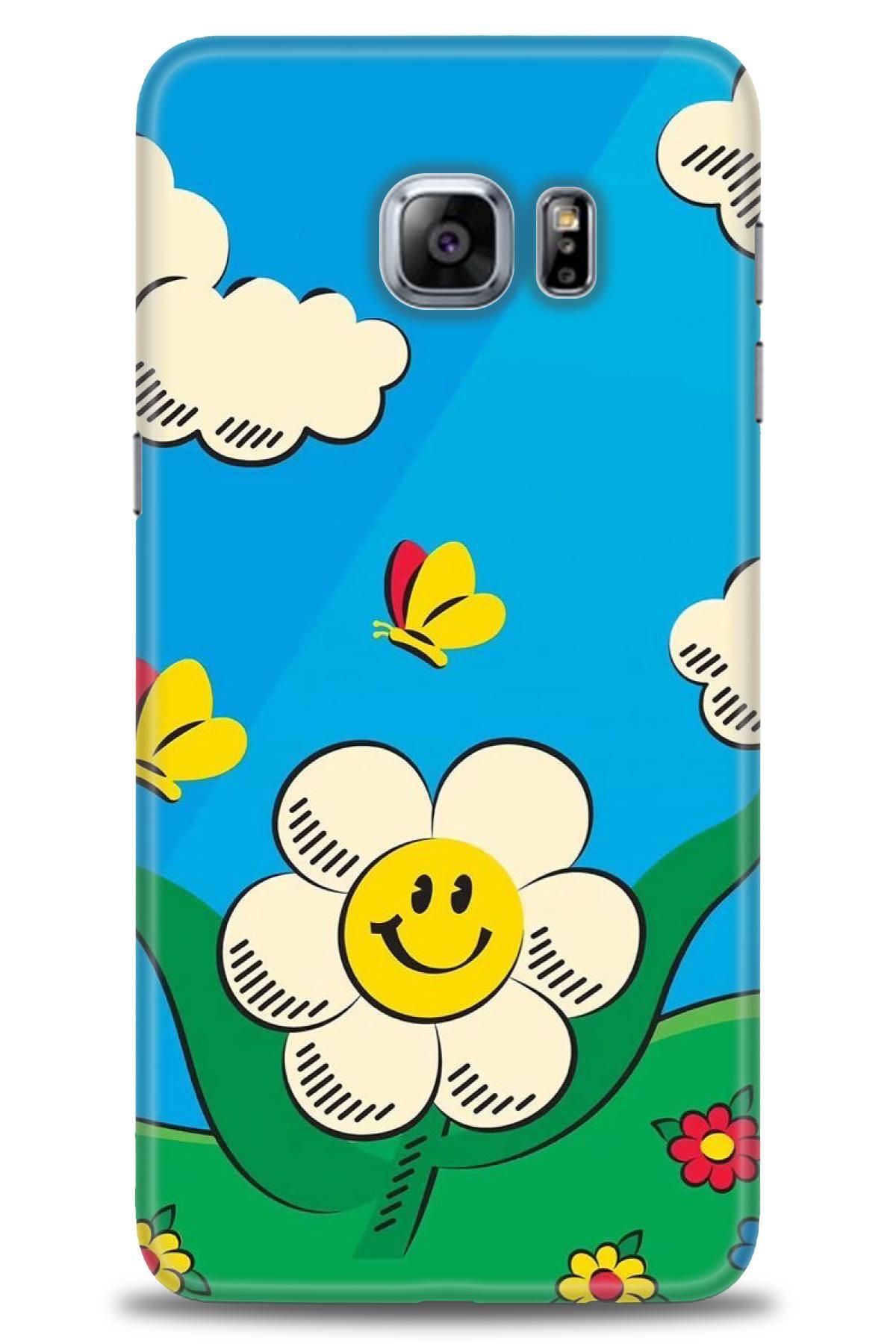CooperTech Samsung Galaxy S6 Edge Plus İle Uyumlu HD Baskılı Desenli Silikon Kılıf - 317