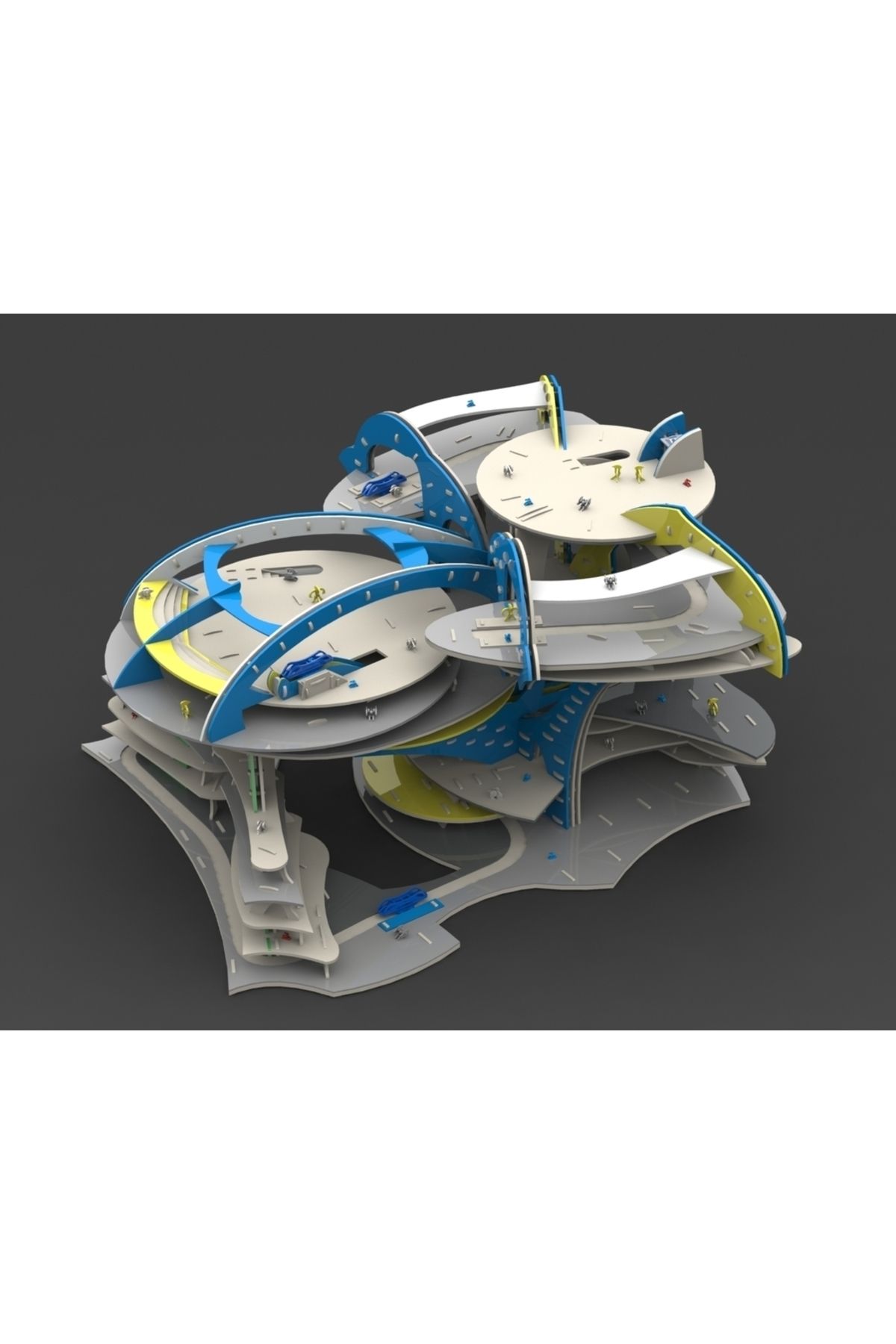 Vision Craft İnşaat Oyuncak 3D Bulmaca - Alien City
