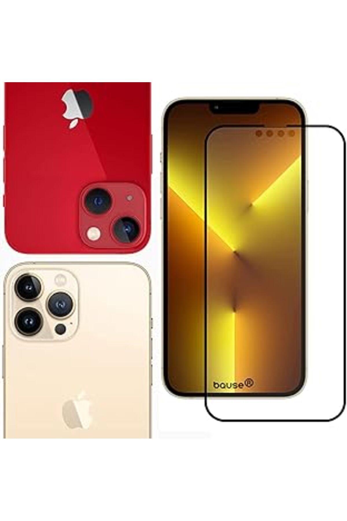 Qedii Bause Iphone 13 Pro Uyumlu Mat Seramik Nano Ekran Koruyucu Kırılmaz Cam (Iphone 13 Pro 6.1')