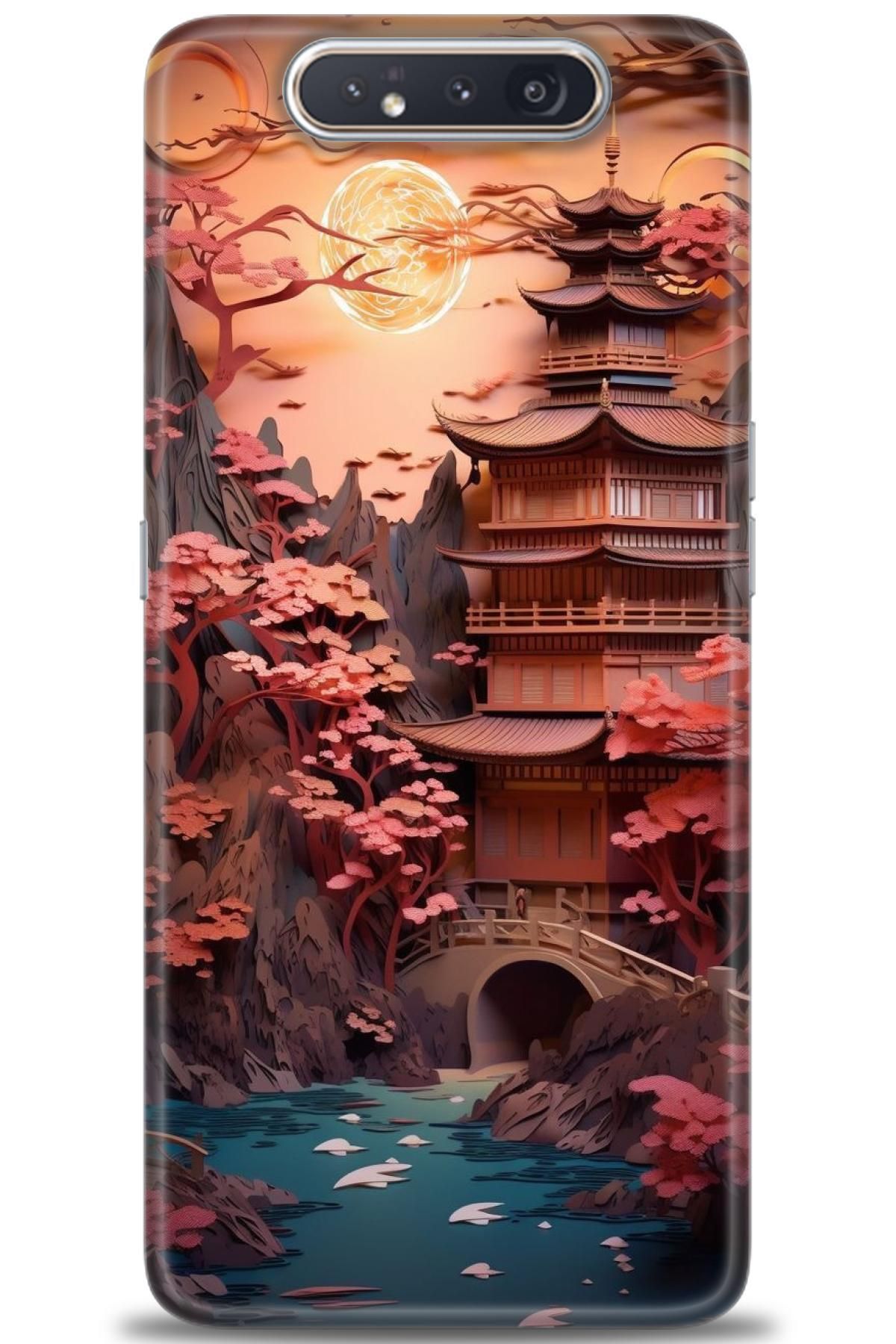 CooperTech Samsung Galaxy A80 İle Uyumlu HD Baskılı Desenli Silikon Kılıf - 326
