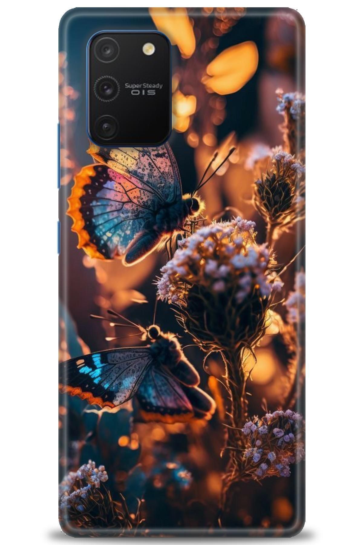 CooperTech Samsung Galaxy A91 İle Uyumlu HD Baskılı Desenli Silikon Kılıf - 696