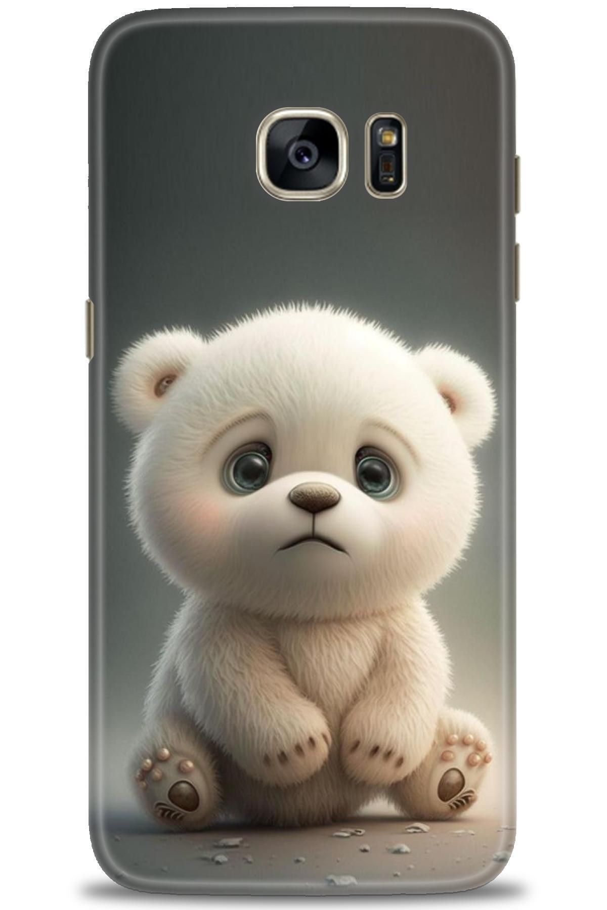 CooperTech Samsung Galaxy S7 Edge İle Uyumlu HD Baskılı Desenli Silikon Kılıf - 128