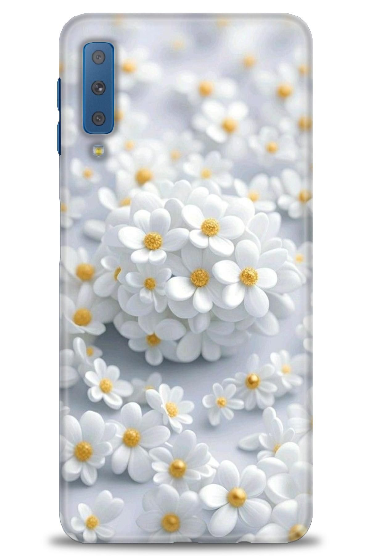CooperTech Samsung Galaxy A7 2018 İle Uyumlu HD Baskılı Desenli Silikon Kılıf - 173