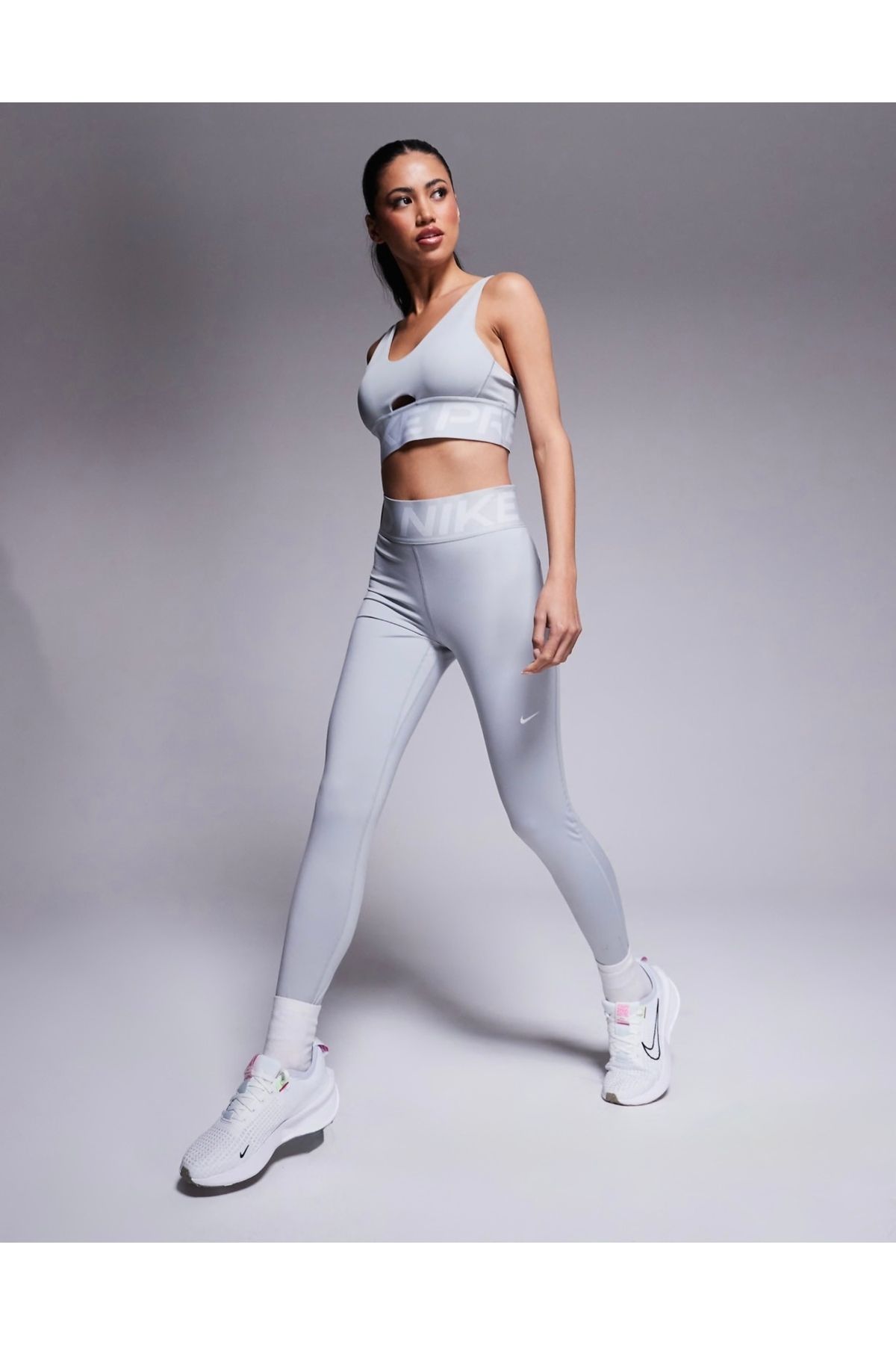 Nike Pro Sculpt Dri-fit High-waisted Full-length Training Gri Kadın Tayt