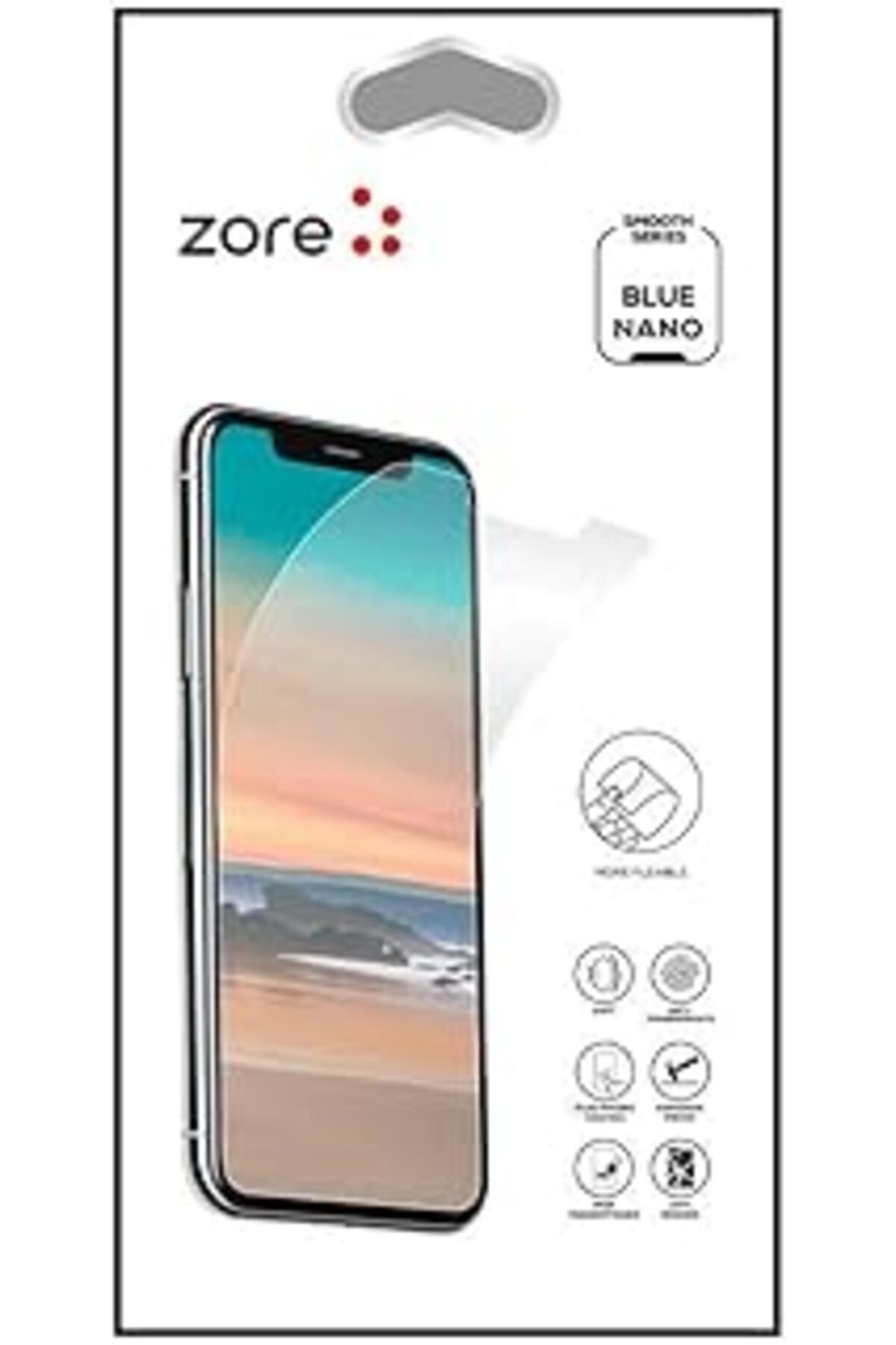Qedii Kılıf Merkezi Blue Nano Lg K8 2017 İçin Ekran Koruyucu