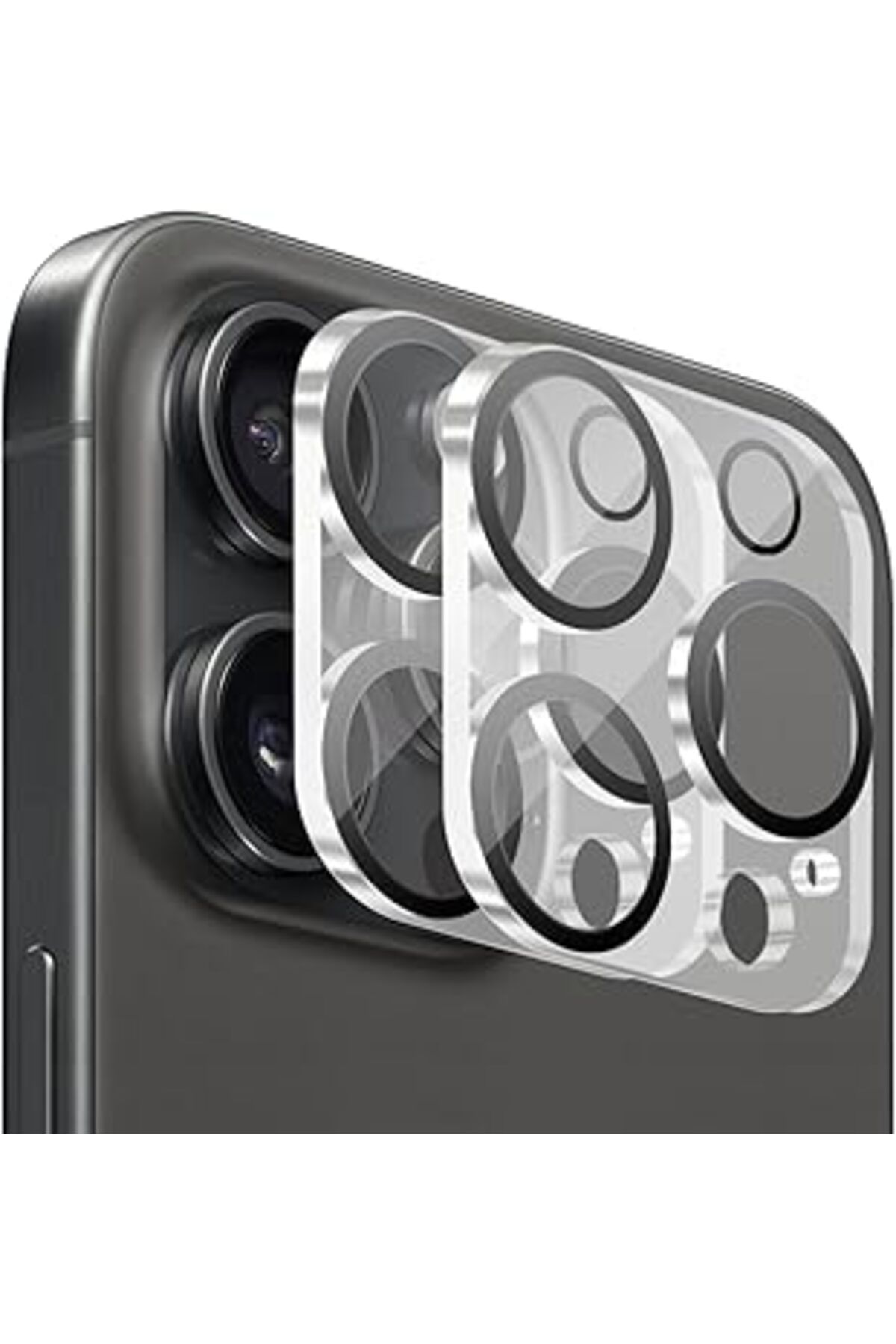 Qedii Buff Labs Iphone Camera Lens Koruyucu 2 Adet Kamera Lens Protector (Iphone 16 Pro Max/Iphone 16 Pro