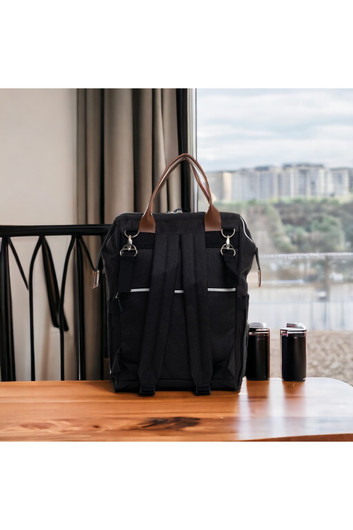 Pimadyo Büyük Doğum Seti (Hastane Çıkışı, Omuz ve Sırt Çantası, Çıtçıtlı Nohut Kundak) fotoğrafı 5 (önizleme)