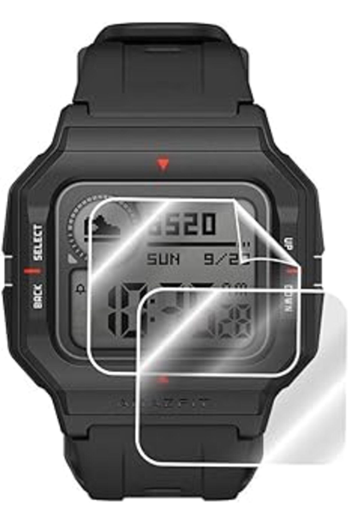 Qedii Ipg Amazfit Neo Retro Akıllı Saat Ekran Koruyucu (2 Adet)