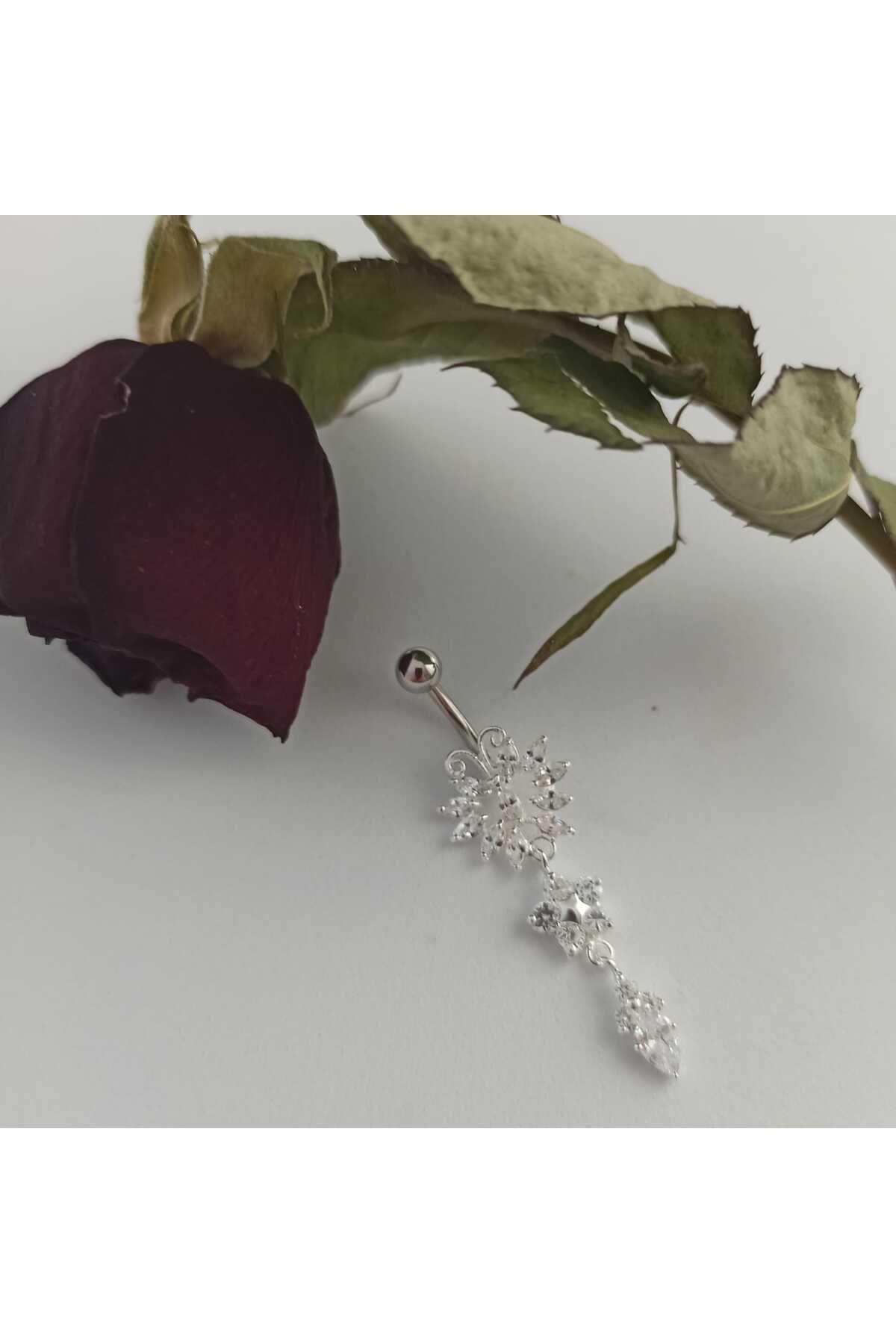 Simge Gümüş 925 Ayae Gümüş Kelebek Piercing
