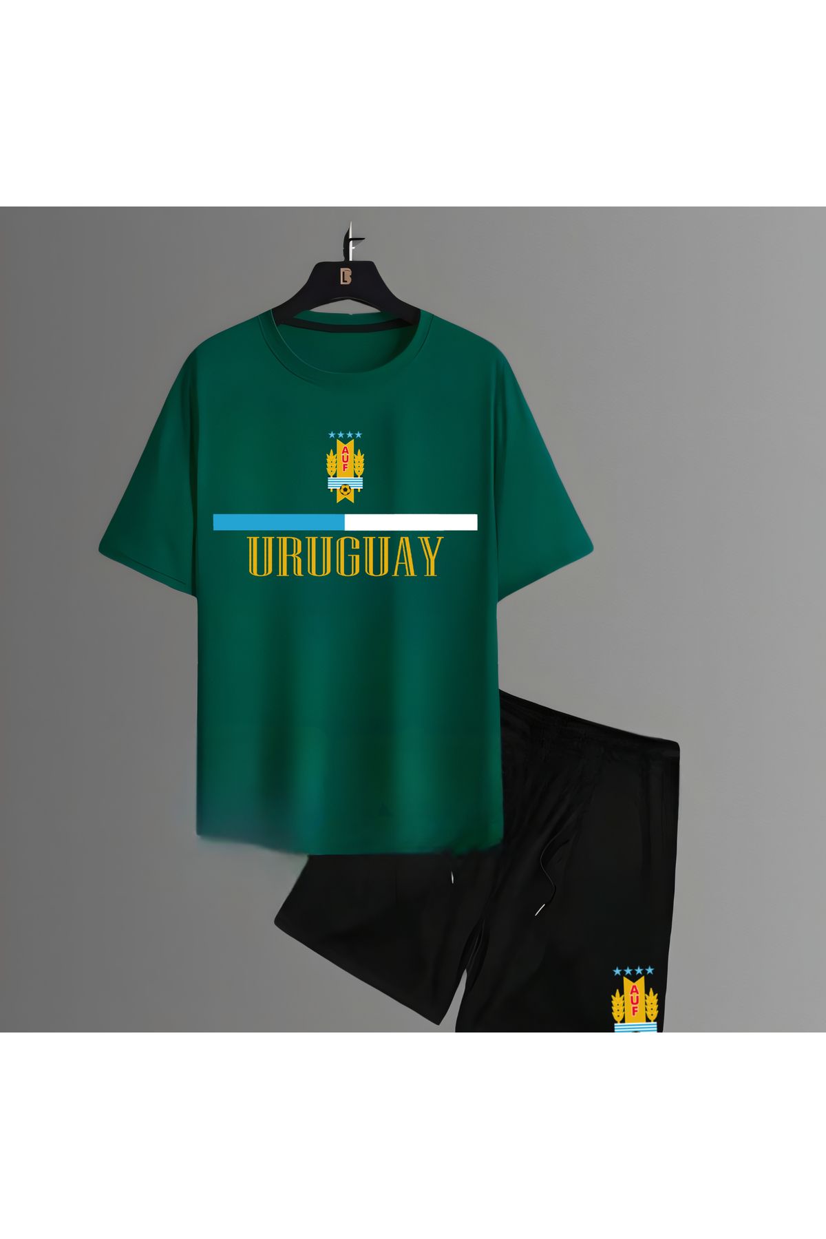 Biy Store Uruguay milli takım forma unisex tişört kısa kollu t-shirt şort takımı