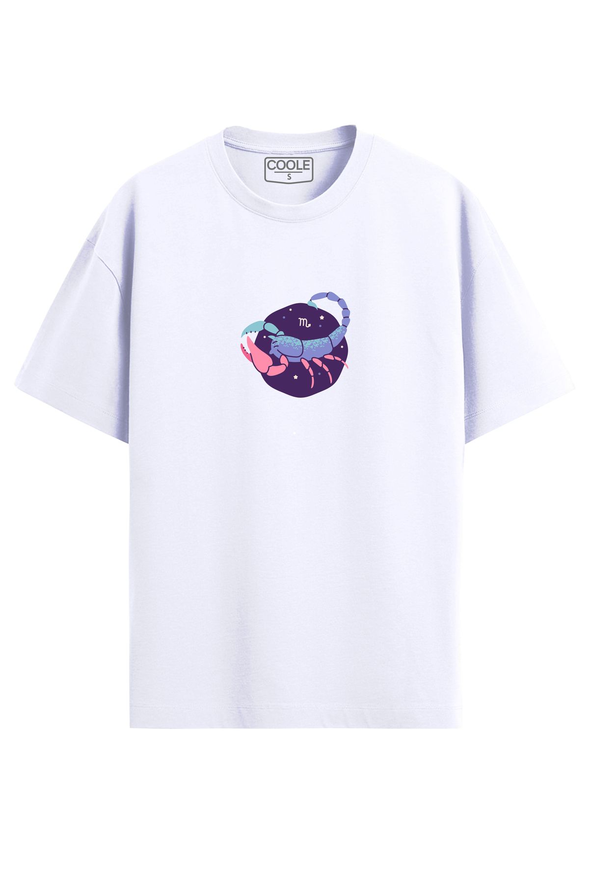 COOLE Akrep Burcu Baskılı Regular Rahat Kalıp Kadın T-Shirt