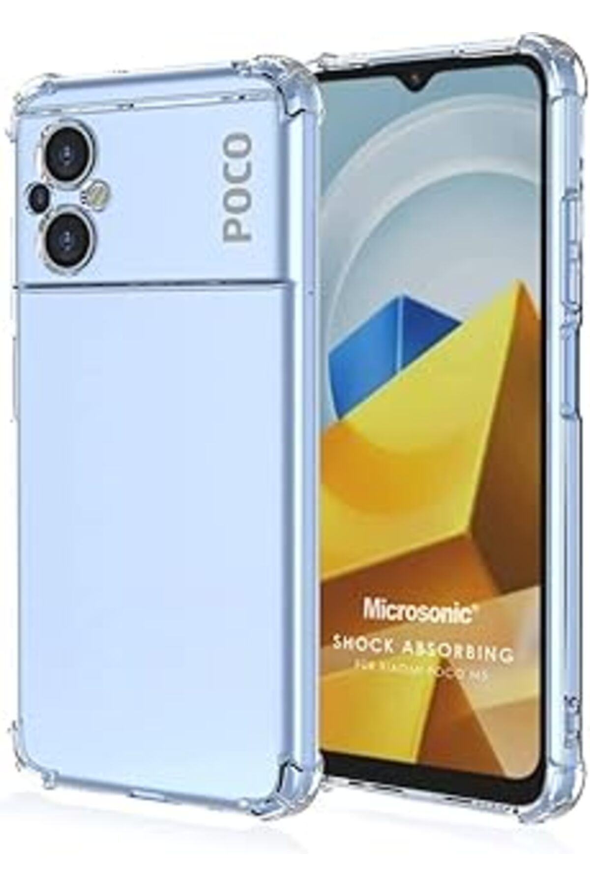 Pazarcan Microsonic Xiaomi Poco M5 Için Kılıf Shock Absorbing Şeffaf [poco M5 Ile Uyumlu Kılıf - Şeffaf]