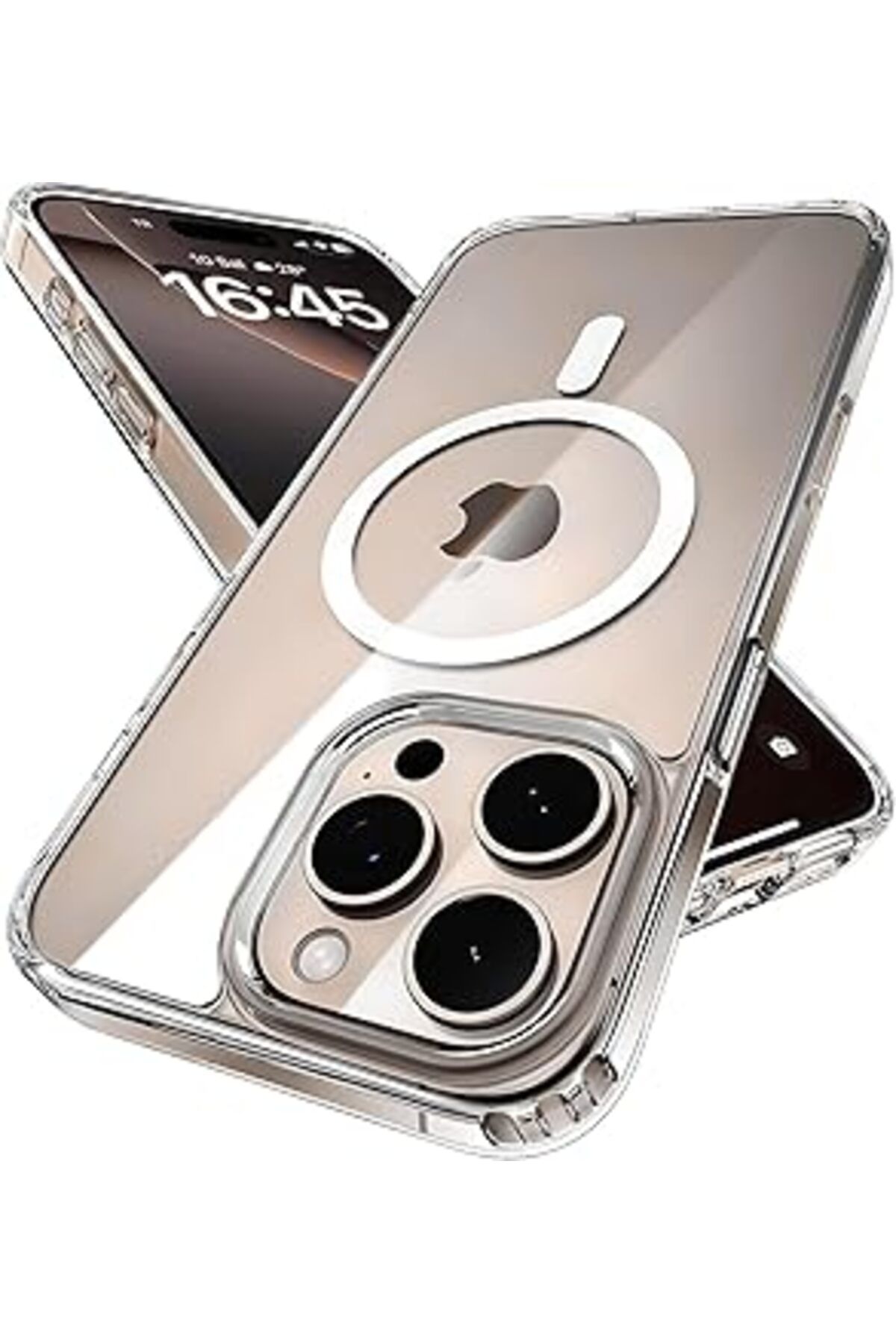 Pazarcan Minesk Iphone 16 Pro Için Origin Serisi Premium Kalite Magsafe Ile Uyumlu Kılıf Crystal Clear Super