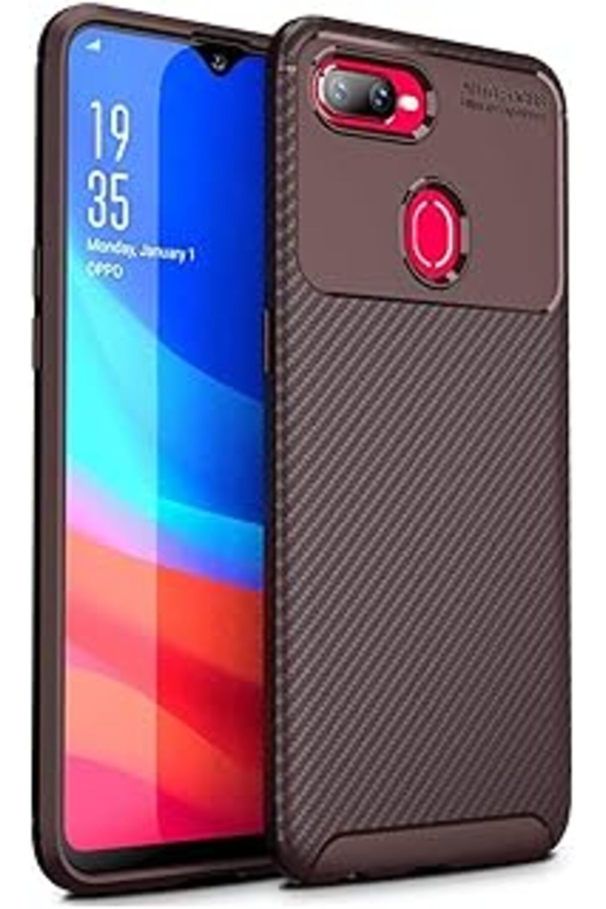 Pazarcan Microsonic Oppo F9 / F9 Pro Için Kılıf Legion Series Kahverengi [f9 / F9 Pro Ile Uyumlu Kılıf - Kah