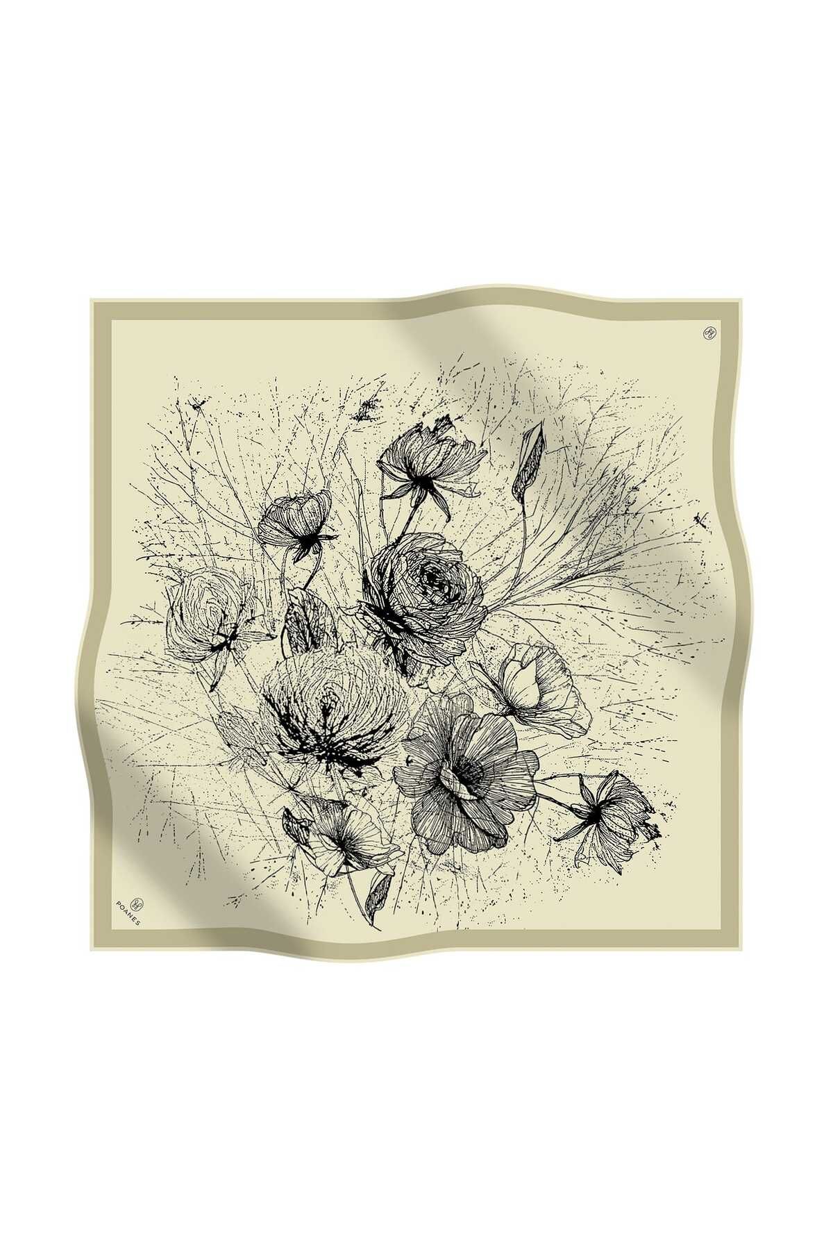 Poanes Poane İpek Twill Eşarp