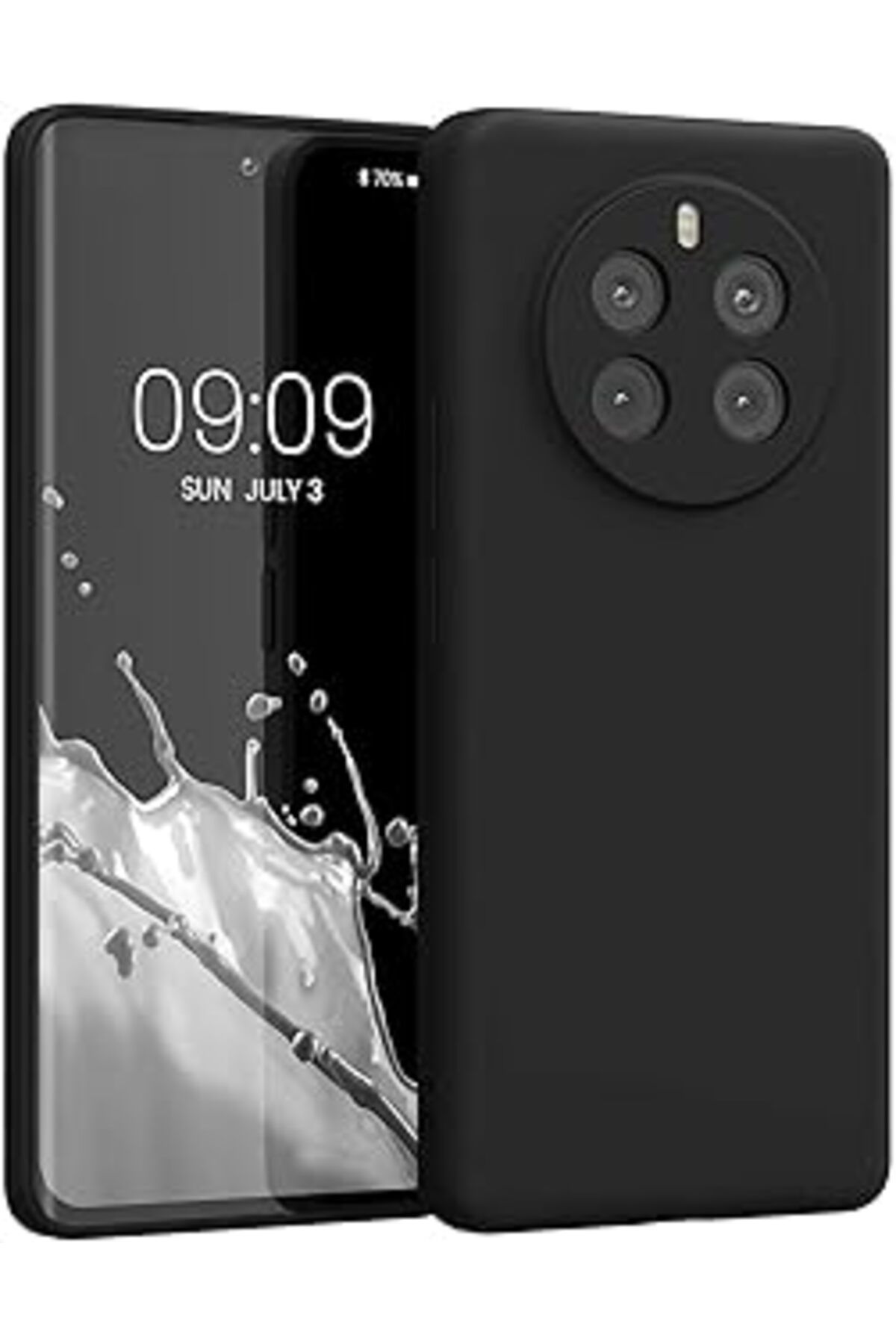 Pazarcan Microsonic Matte Silicone Realme 12 Pro Plus Kılıf Siyah [Realme 12 Pro Plus Ile Uyumlu Kılıf - Siy