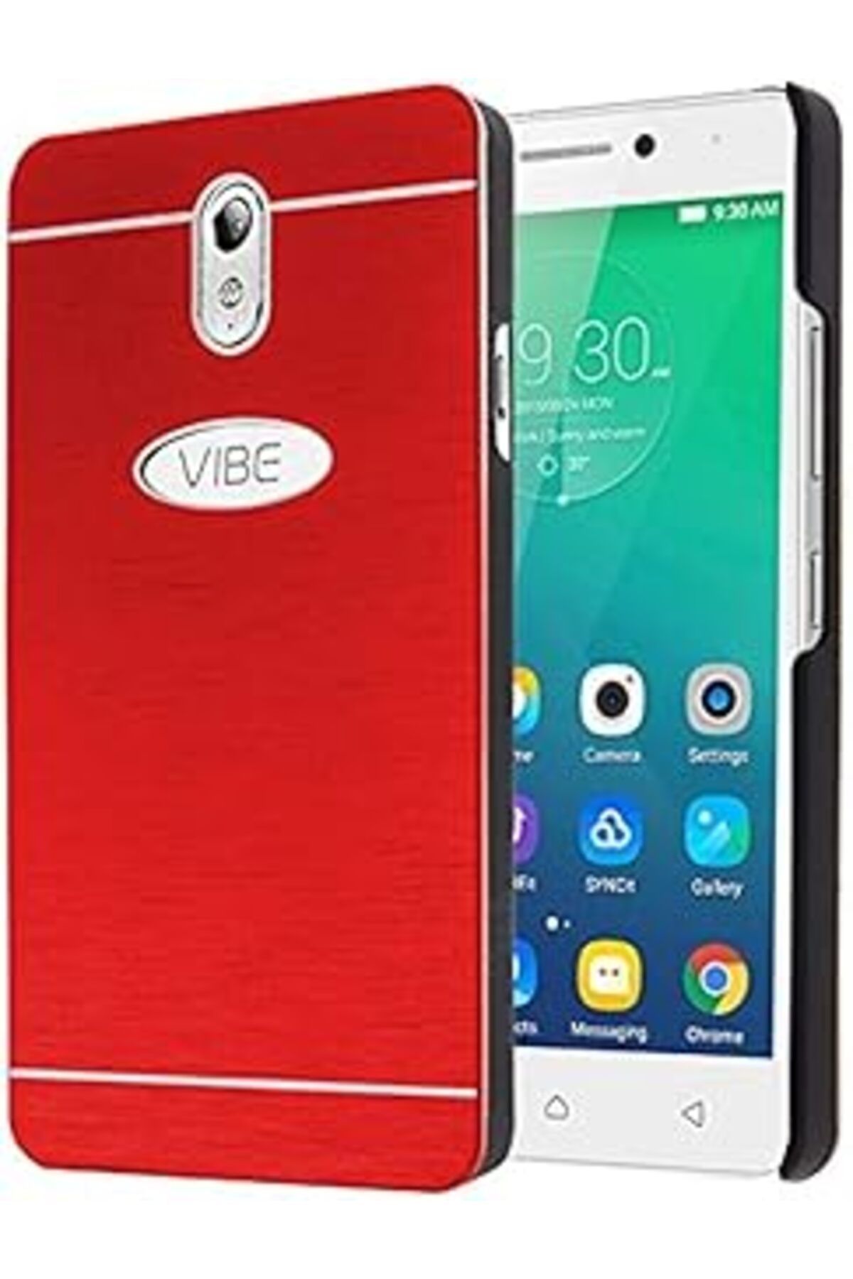 Pazarcan Microsonic 8907 Vibe P1M Kılıf Hybrid Metal, Kırmızı