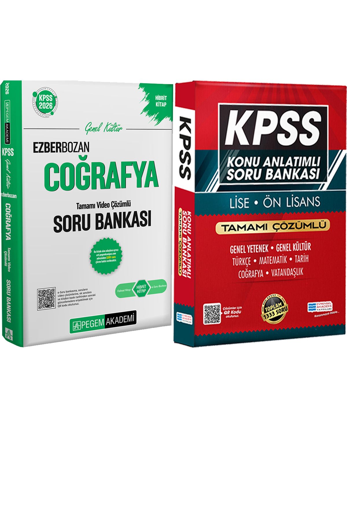 Pegem Akademi Yayıncılık 2026 KPSS Genel Yetenek Genel Kültür Ezberbozan Coğrafya Soru - Lise Önlisans Konu Ant. Soru