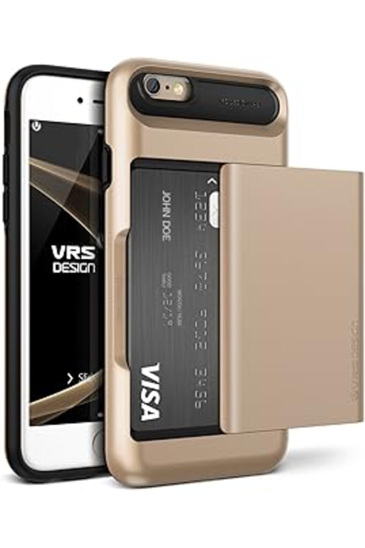 Pazarcan Vrs Design Vrs39518 Iphone 6 Plus/ 6S Plus Damda Slide Kılıf, Arka Kapak Altın
