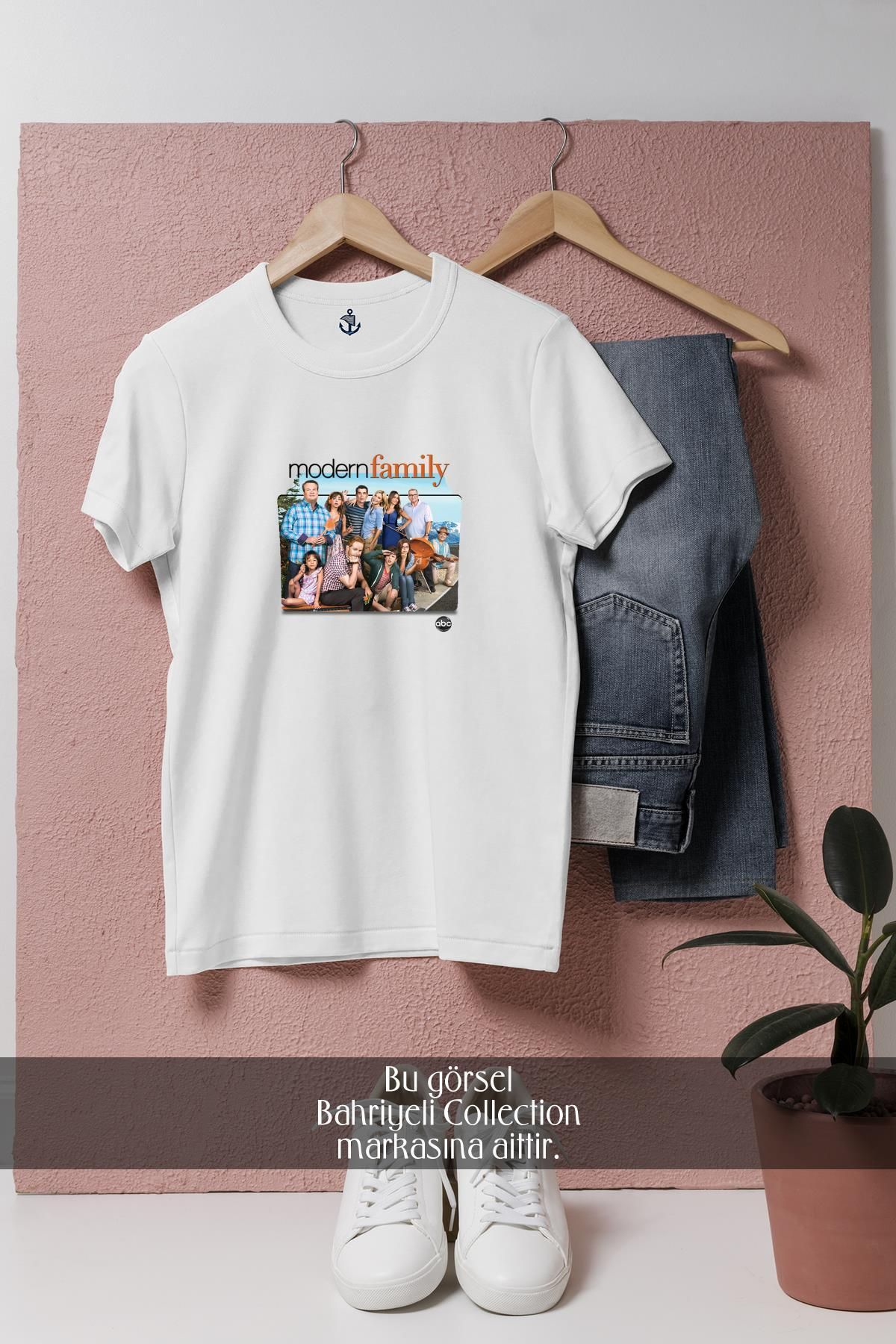 Bahriyeli Collection Oversize Modern Family Dizisi Tasarımlı Unisex T-Shirt