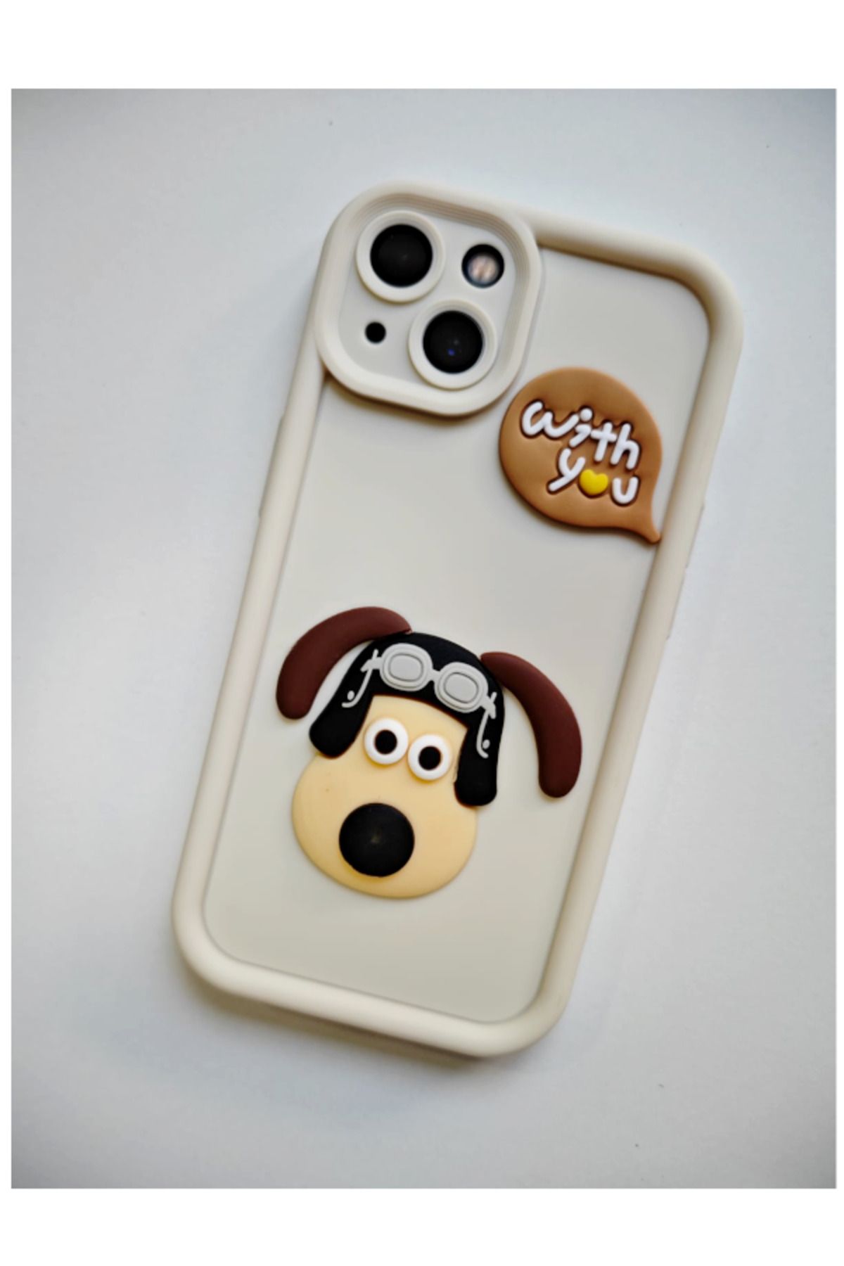 USIDE Iphone 13 Uyumlu Karikatür Desenli Silikon Kamera Korumalı Kılıf Darbelere Dayanıklı Kapak
