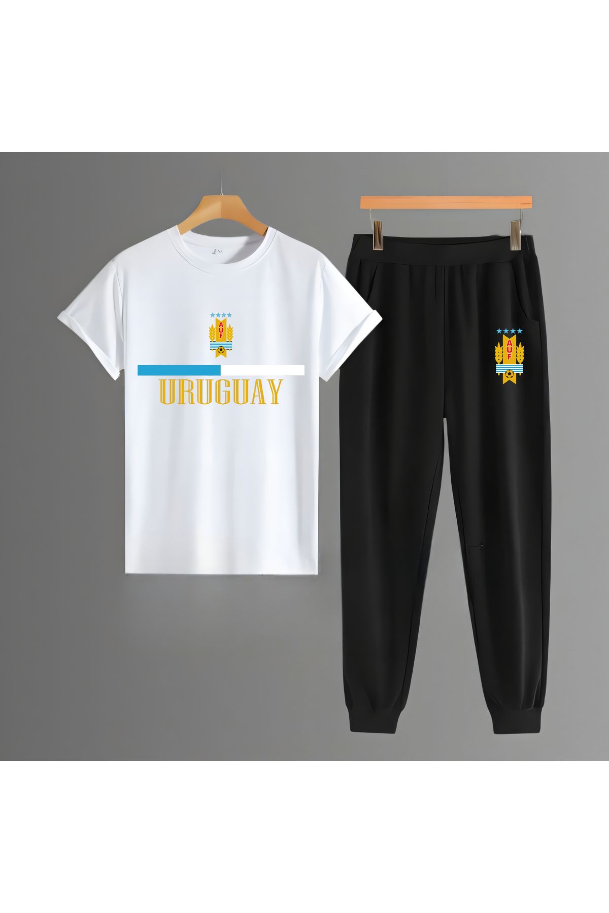 Biy Store Uruguay milli takım forma unisex tişört kısa kollu t-shirt eşofman takımı