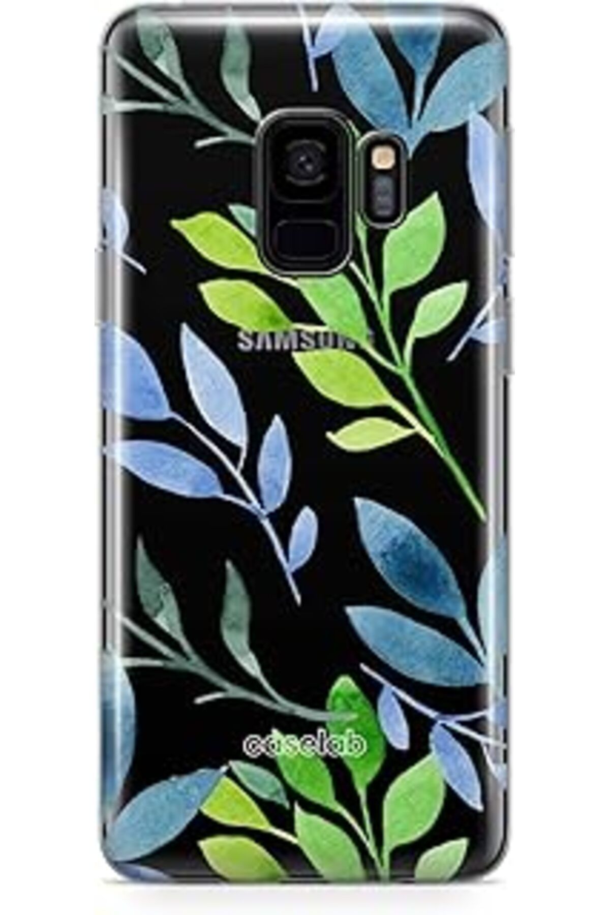 Pazarcan Caseslab Samsung S9 Şeffaf Telefon Kılıfı - Watercolor Flowers Ii