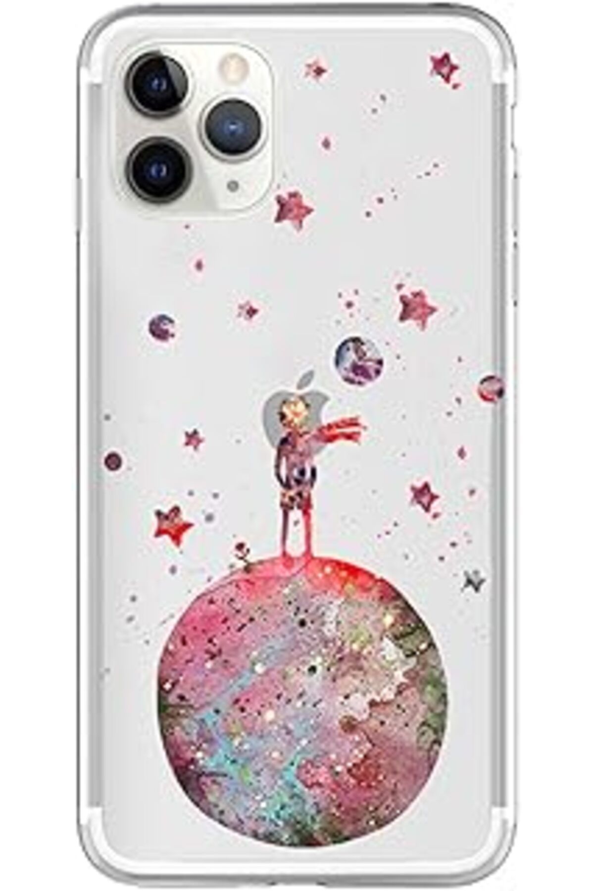 Pazarcan Microsonic Iphone 11 Pro Max (6.5'') Desenli Için Kılıf Küçük Prens Kırmızı [Iphone 11 Pro Max Ile