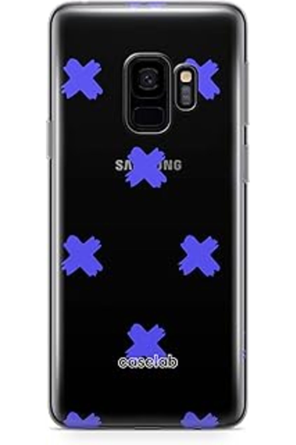 Pazarcan Caseslab S9 Plus Şeffaf Telefon Kılıfı - X Blue