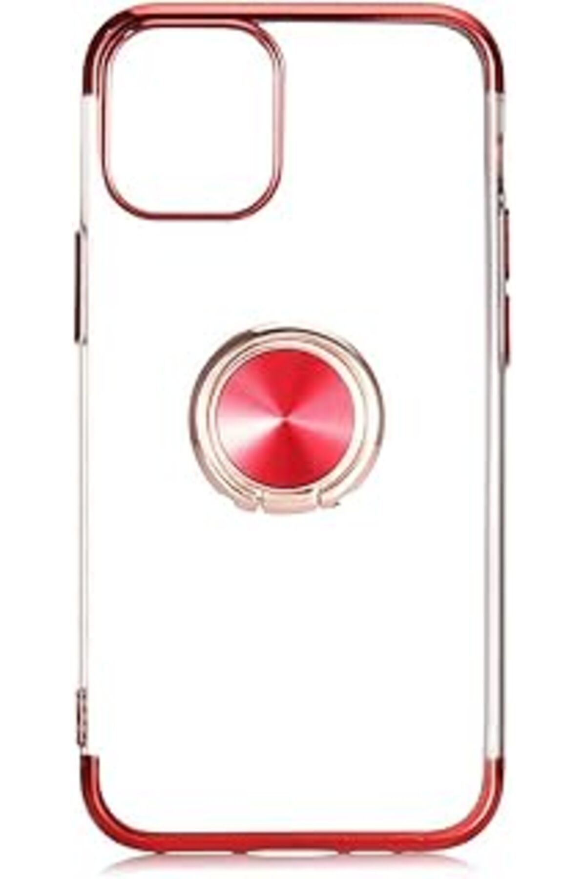 Pazarcan Zore Ile Uyumlu Iphone 12 Mini Kılıf Gess Silikon, Kırmızı