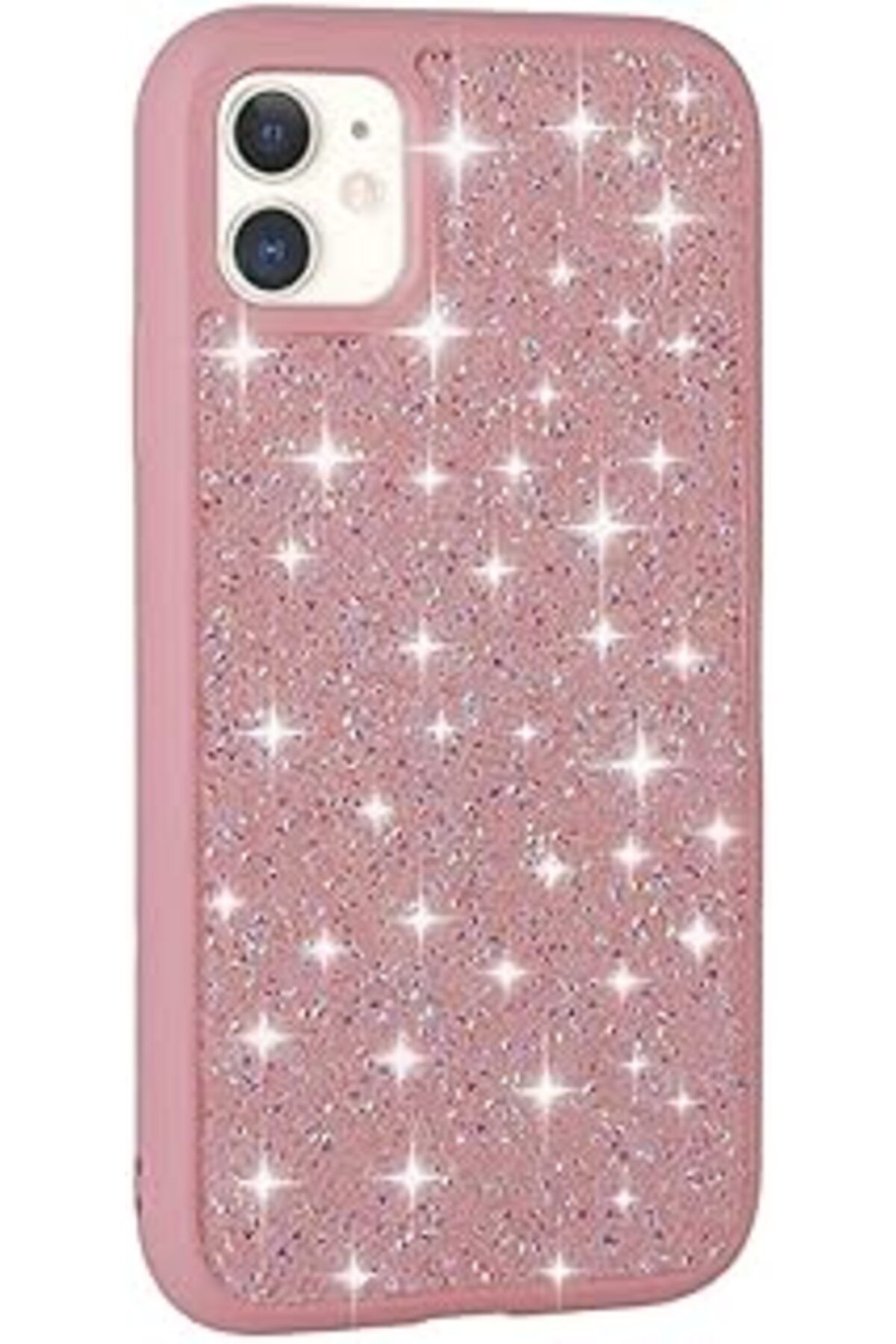 Pazarcan Constrain Iphone 11 Ile Uyumlu Pembe Simli Kristal Glitter Kılıf – Parlak Tasarım, Esnek Tpu