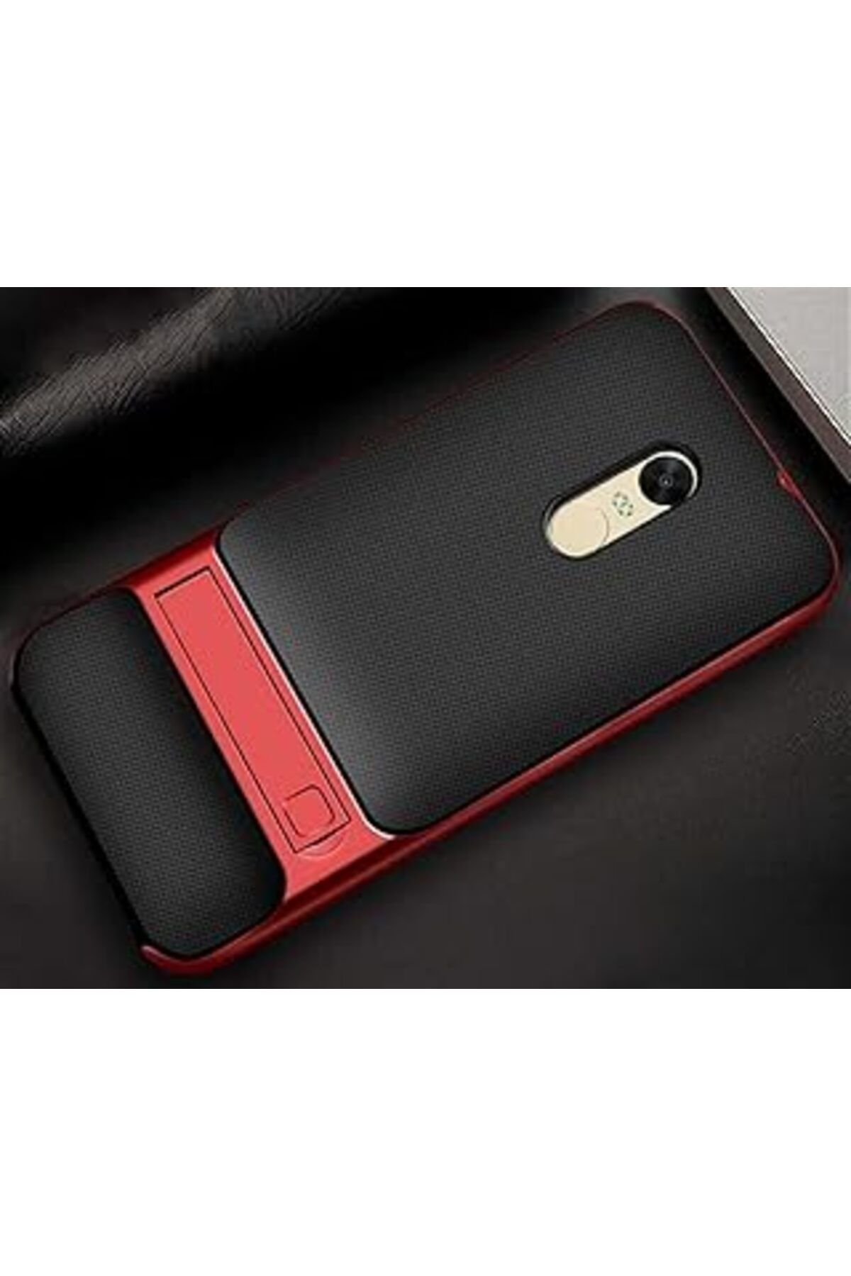 Qedii Zore Standli Verus Redmi Note 4X Red Ile Uyumlu Silikon K