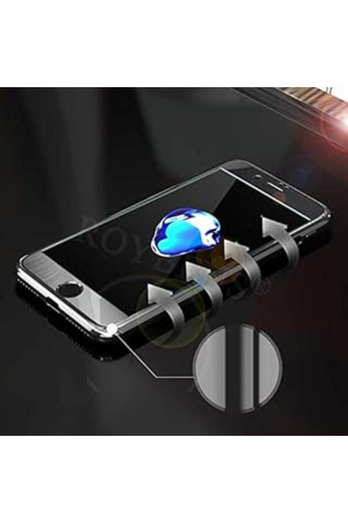 Pazarcan Zore Voero Aynali Ip6S Silver Sert Kapak