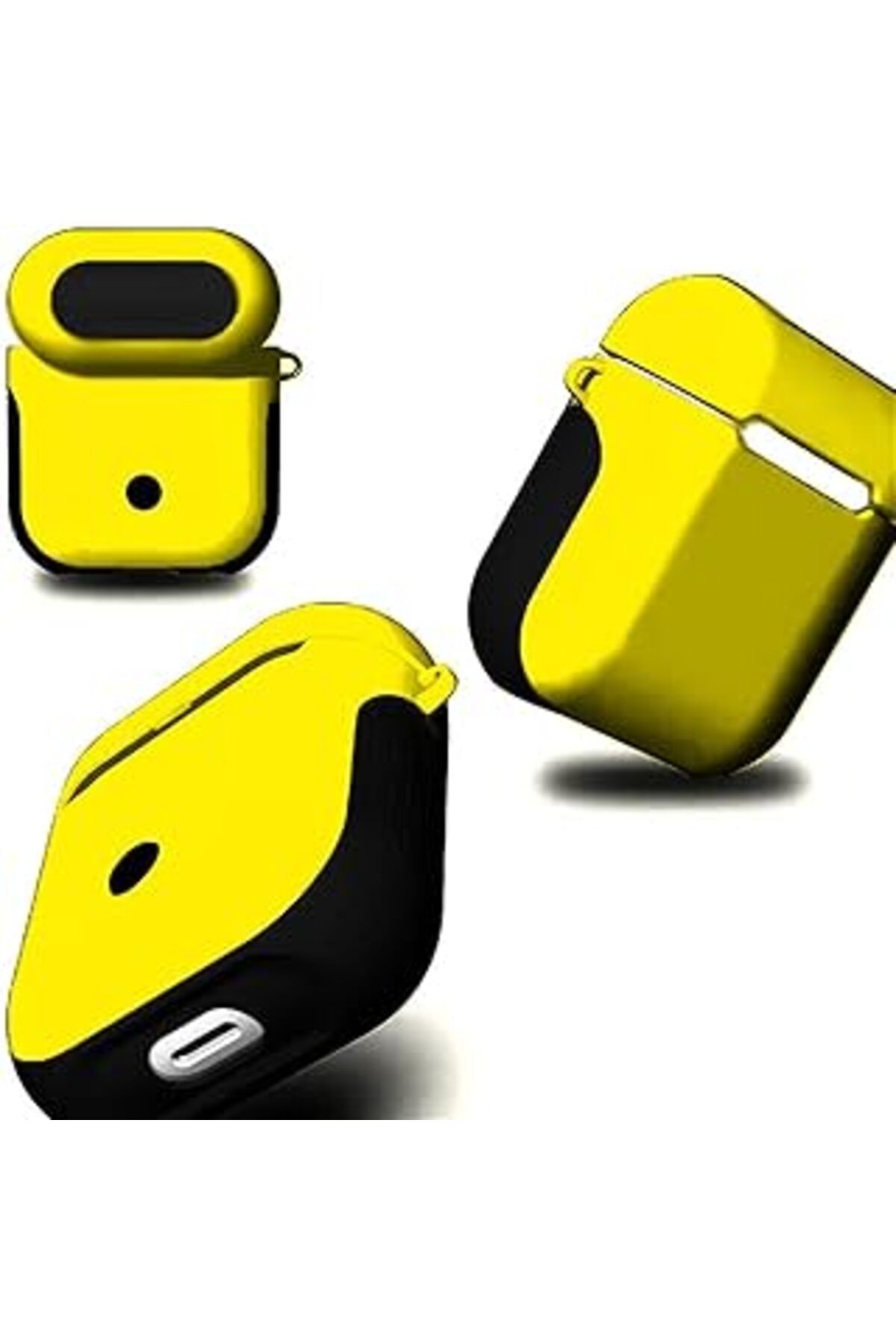Pazarcan Zore Apple Airpods Ile Uyumlu Kılıf Zore Shockproof Silikon, Sarı