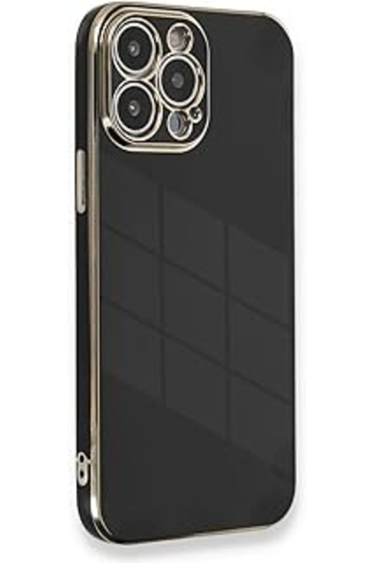 Karachil Microsonic Apple Iphone 12 Pro Max Için Kılıf Olive Plated Siyah [Iphone 12 Pro Max Ile Uyumlu Kılı