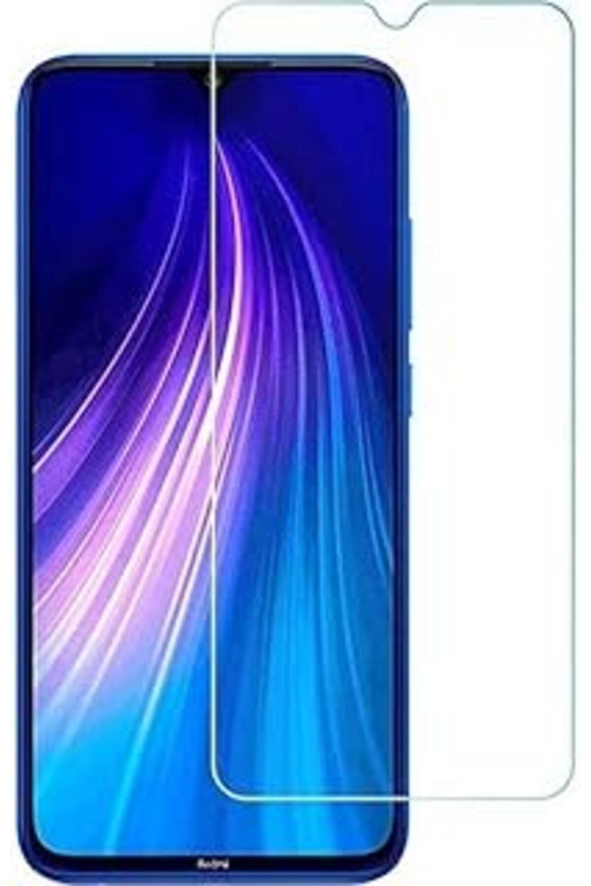 Pazarcan Kny Galaxy A20S İçin Kılıf, Silikon Kenarlı Şeffaf Tiron Kapak, Lacivert