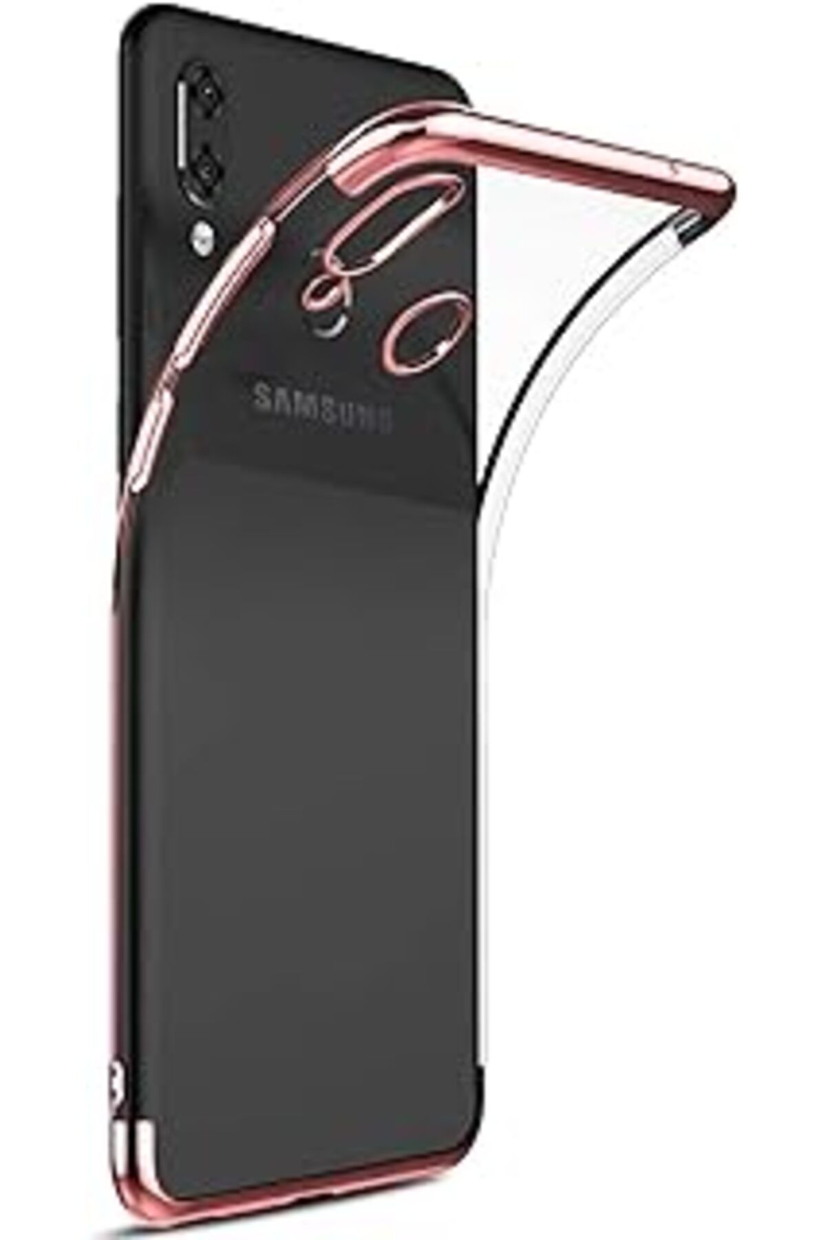 Pazarcan Caseup Galaxy M10S Uyumlu Kılıf, Caseup Laser Glow Rose Gold