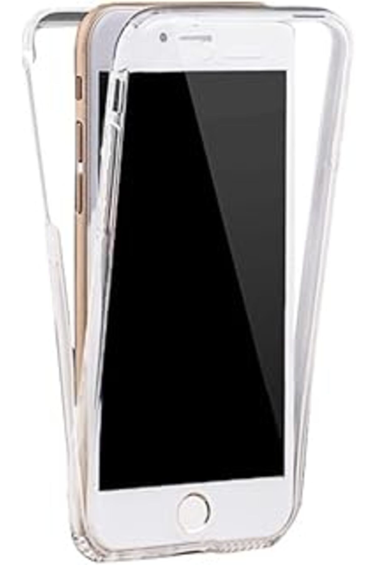 Pazarcan Teknomoda Iphone 7 Plus 360 Derece Kılıf Şeffaf Silikon Ön Arka Kmp Ile Uyumlu