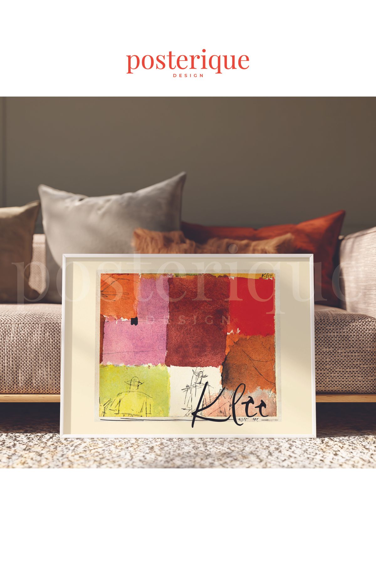 posterique Paul Klee Çerçevesiz Poster Minimal Modern Dekoratif Tablo