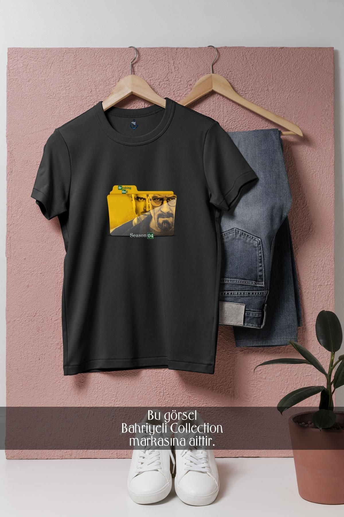 Bahriyeli Collection Oversize Breaking Bad Tv Series Tasarımlı Unisex T-Shirt